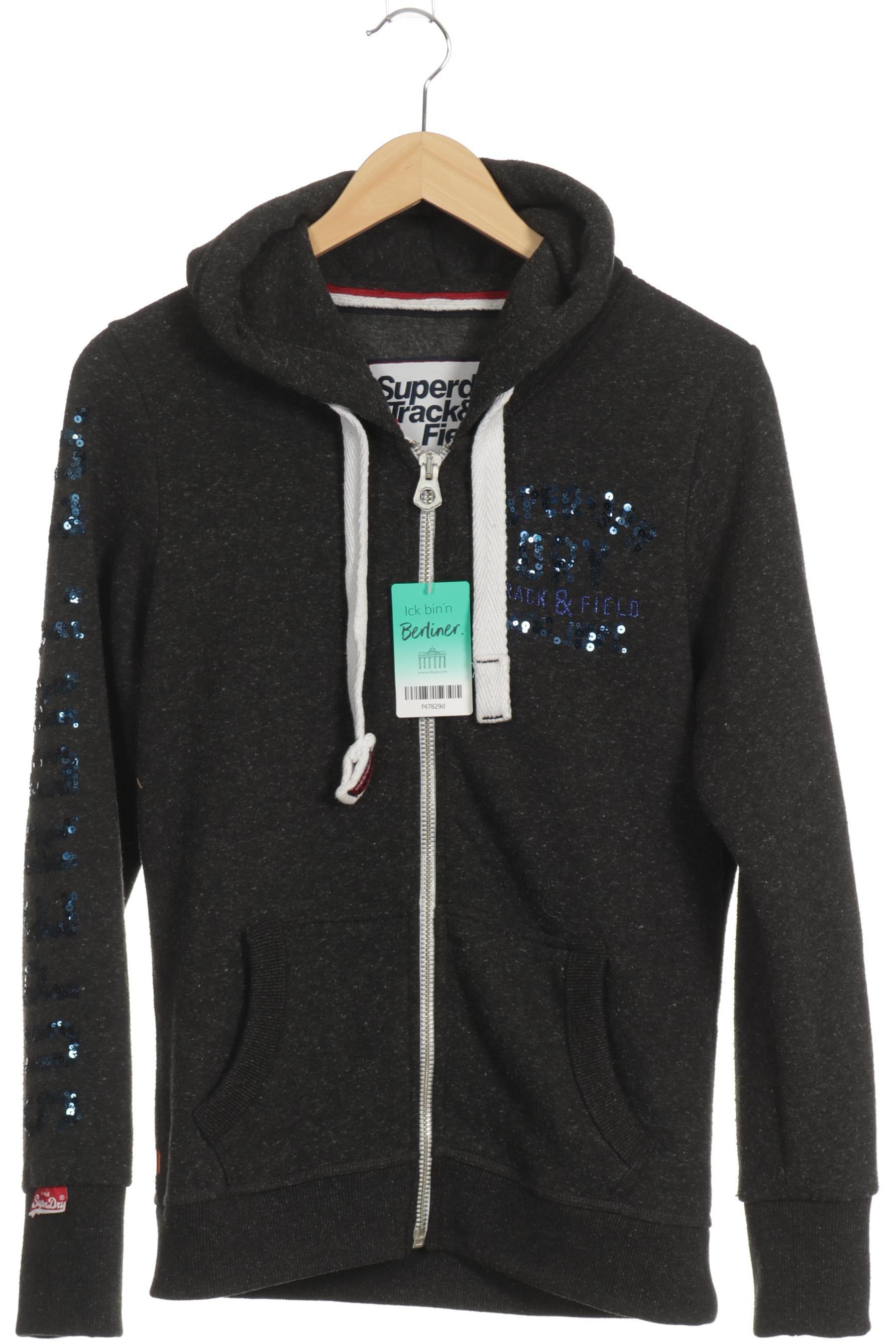 

Superdry Damen Kapuzenpullover, grau, Gr.