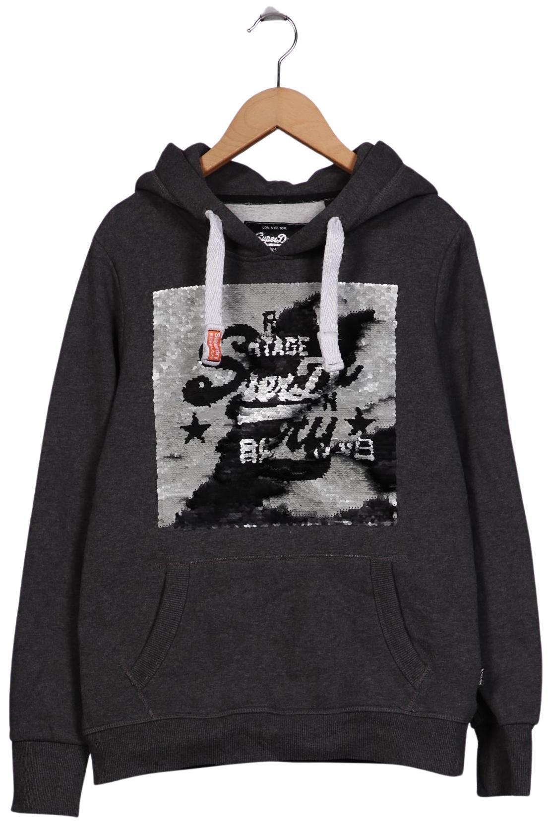 

Superdry Damen Kapuzenpullover, grau, Gr. 38