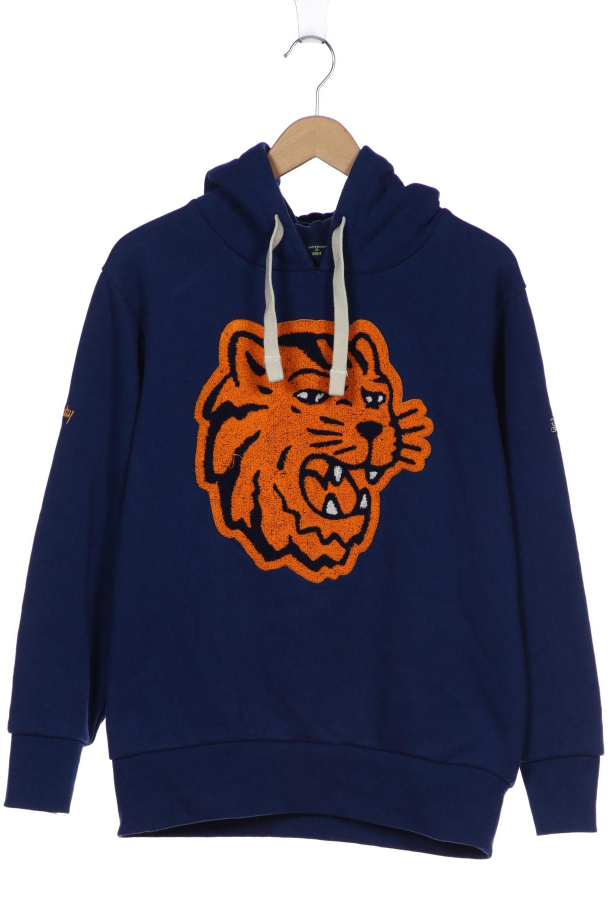 

Superdry Damen Kapuzenpullover, blau, Gr. 34