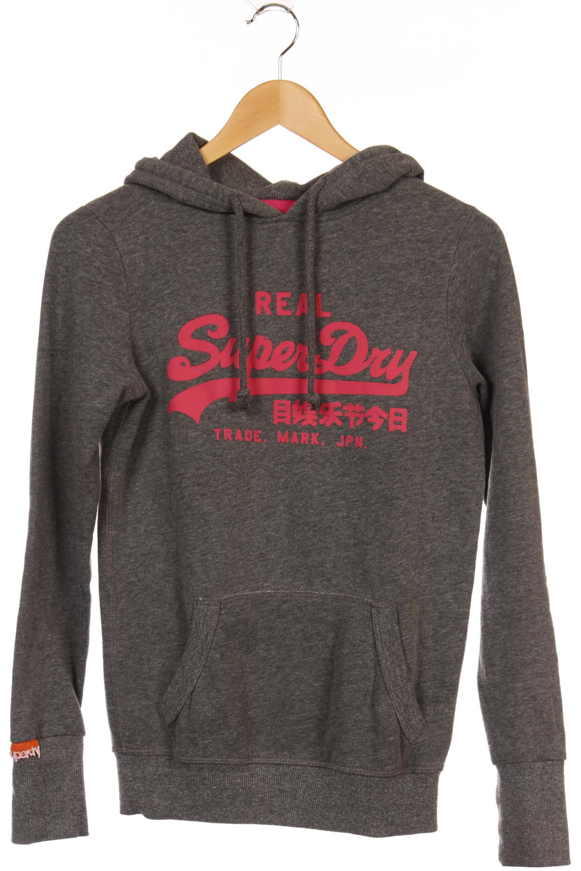 

Superdry Damen Kapuzenpullover, grau, Gr.