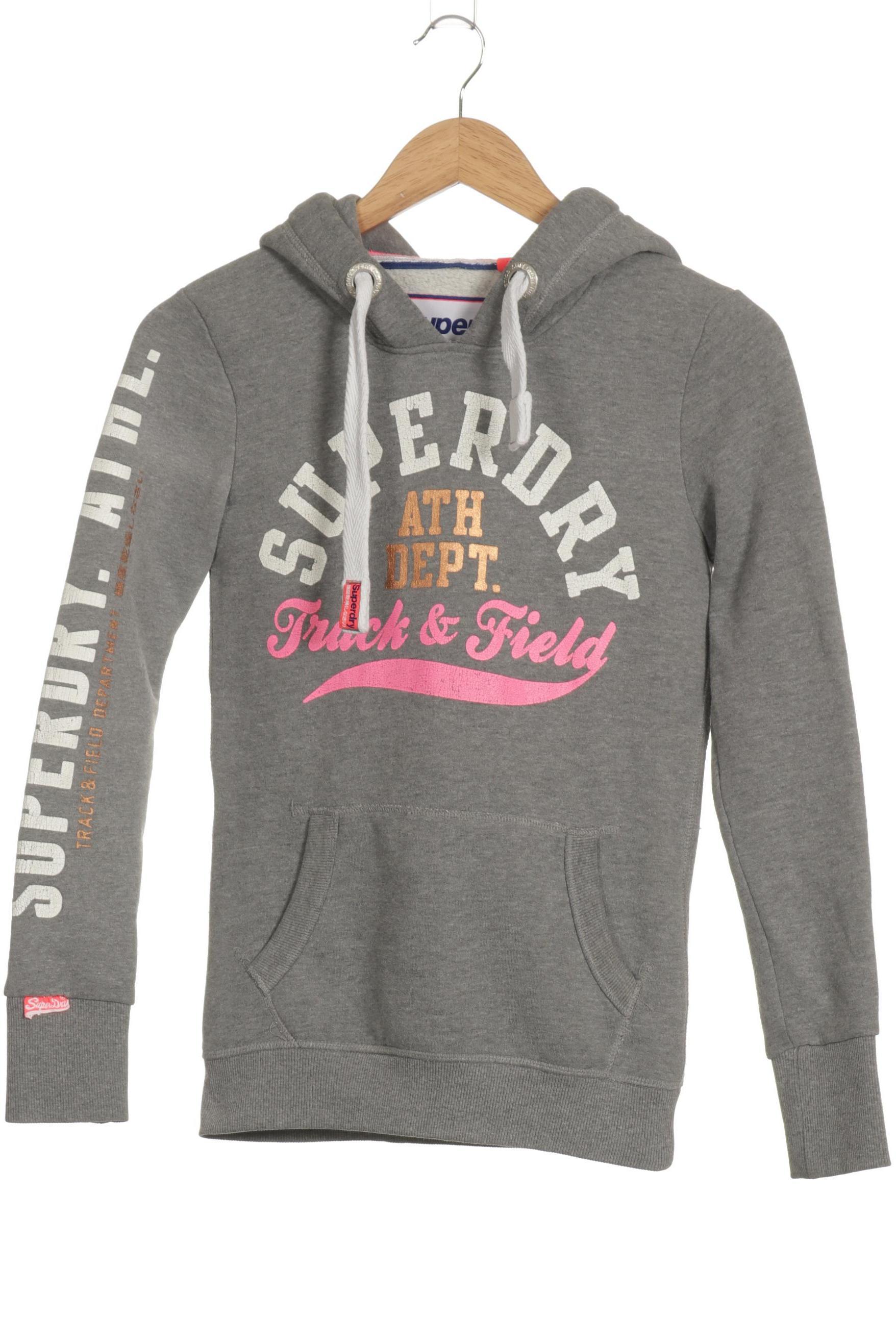 

Superdry Damen Kapuzenpullover, grau, Gr.
