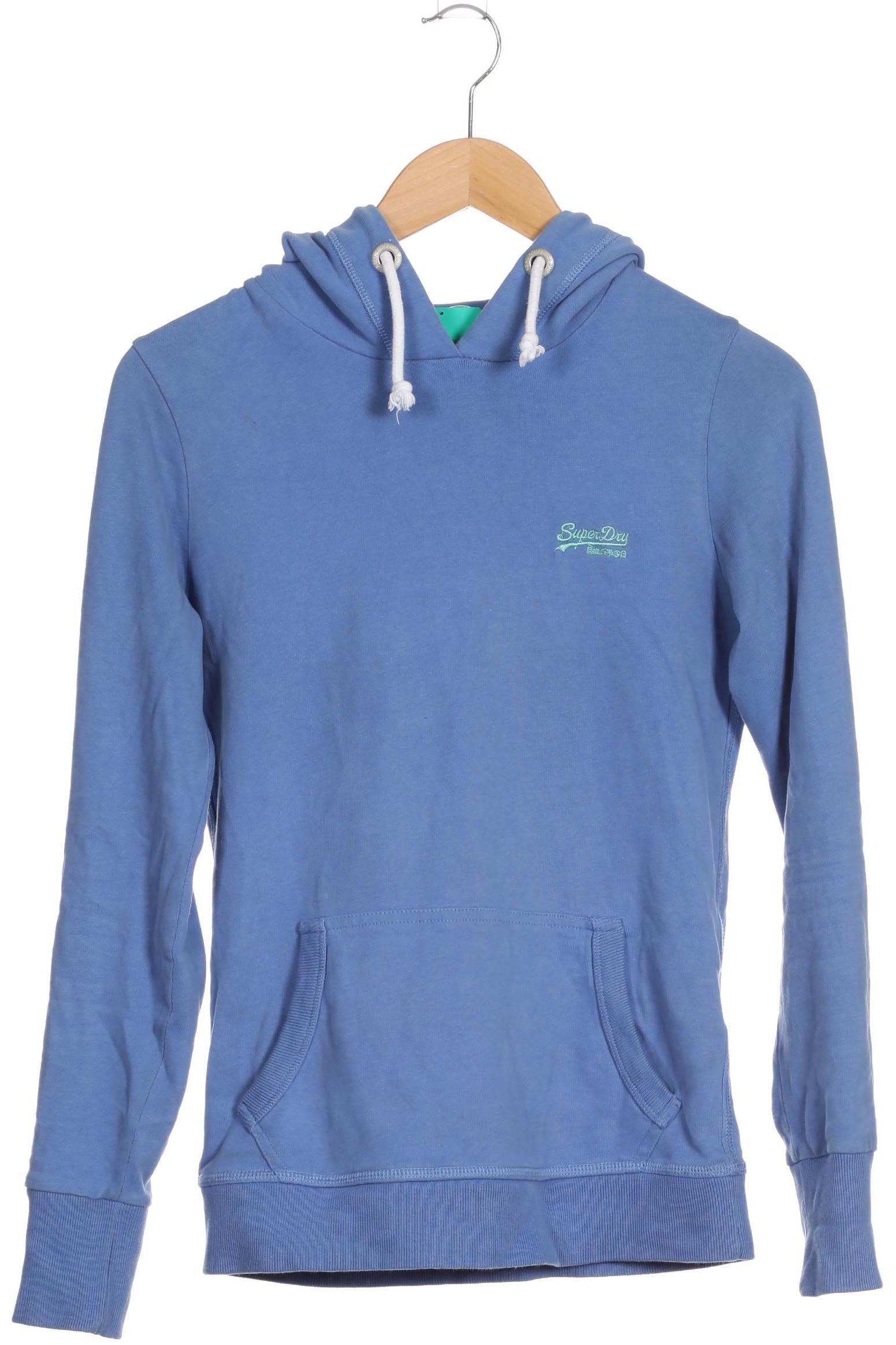 

Superdry Damen Kapuzenpullover, blau, Gr. 34