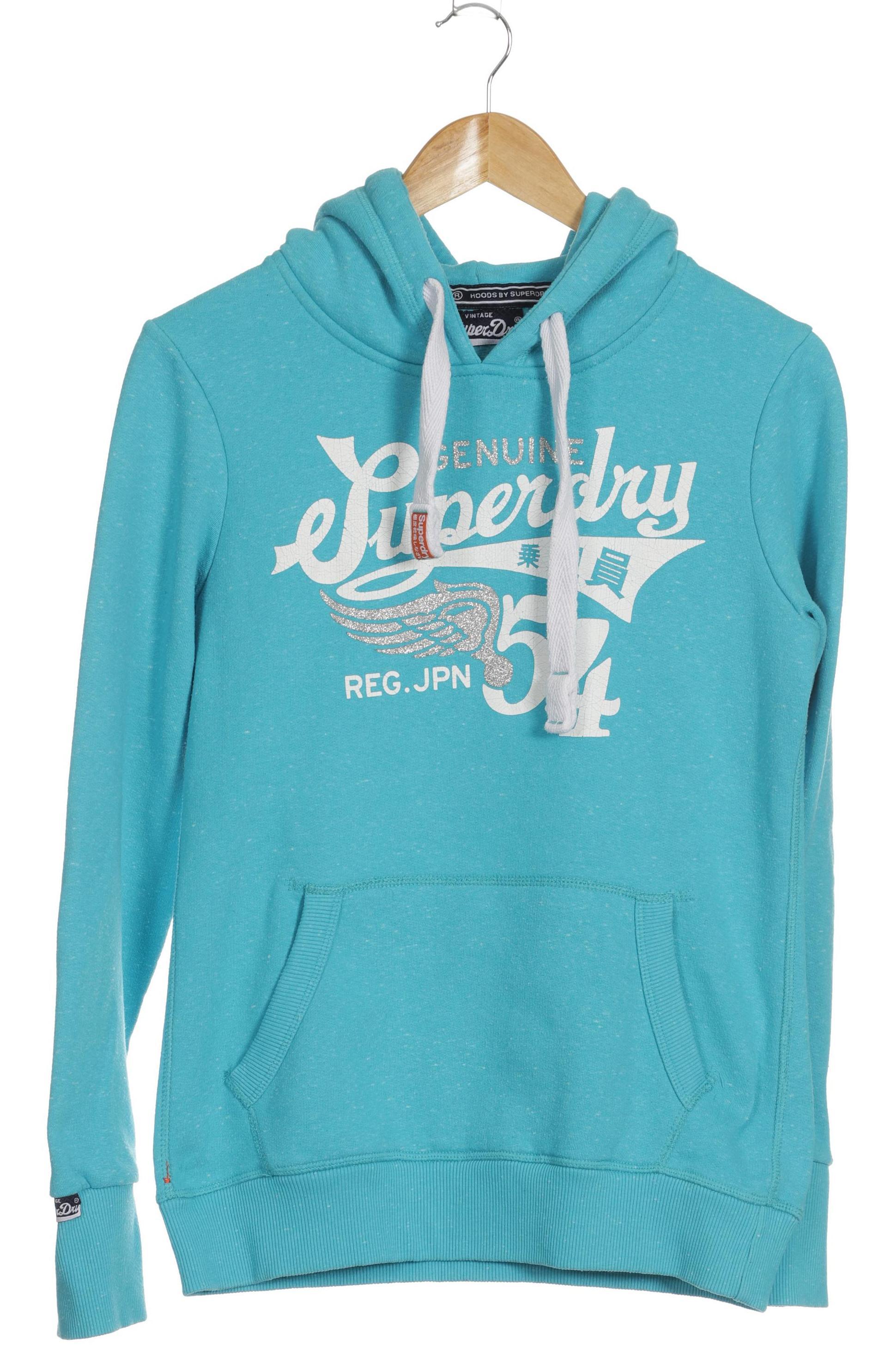 

Superdry Damen Kapuzenpullover, blau, Gr.