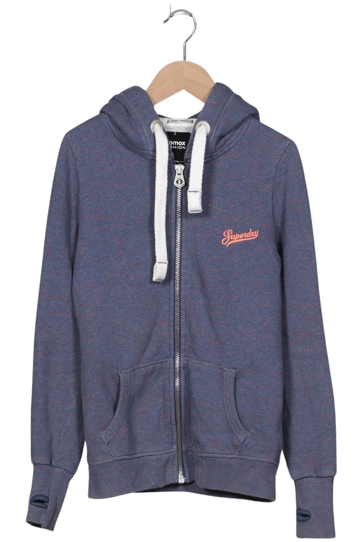 

Superdry Damen Kapuzenpullover, blau, Gr. 34