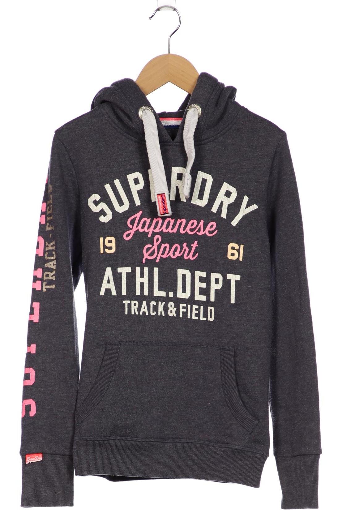 

Superdry Damen Kapuzenpullover, blau, Gr. 34