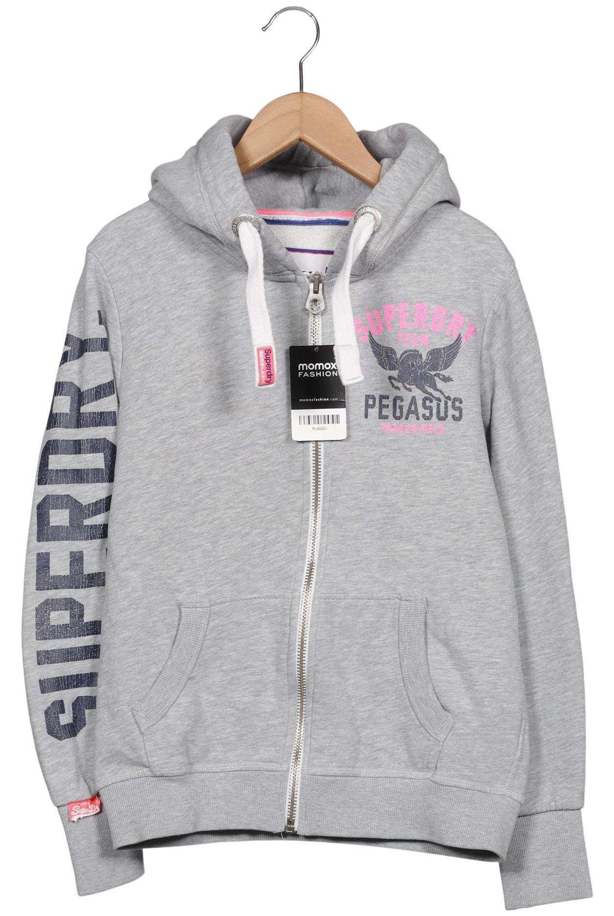 

Superdry Damen Kapuzenpullover, grau, Gr. 38