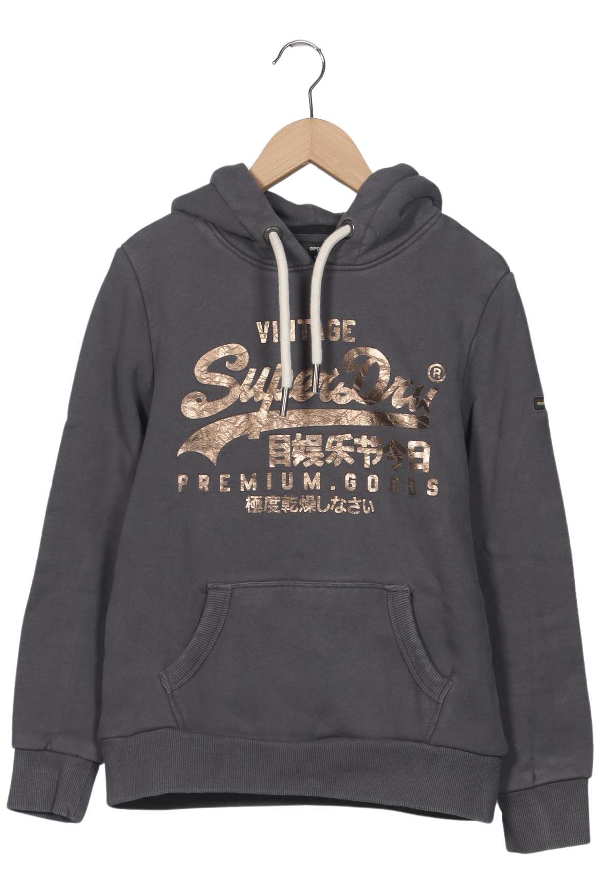 

Superdry Damen Kapuzenpullover, grau, Gr. 36