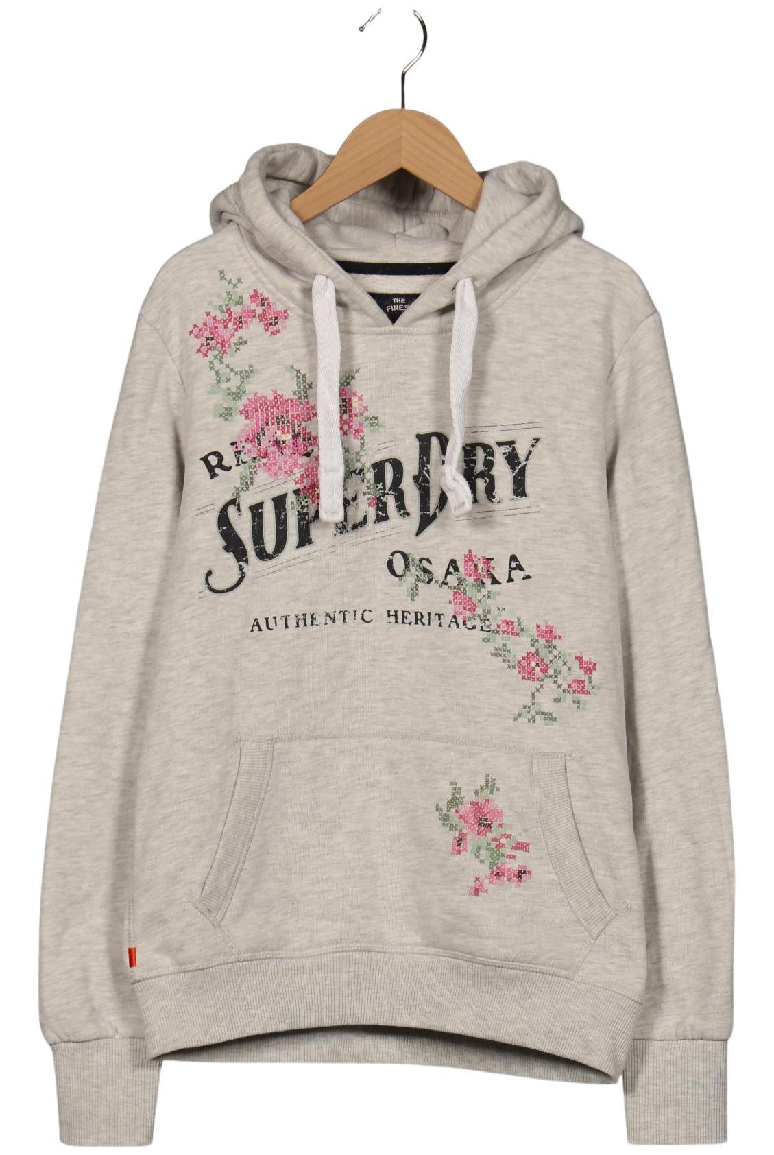 

Superdry Damen Kapuzenpullover, grau, Gr. 40