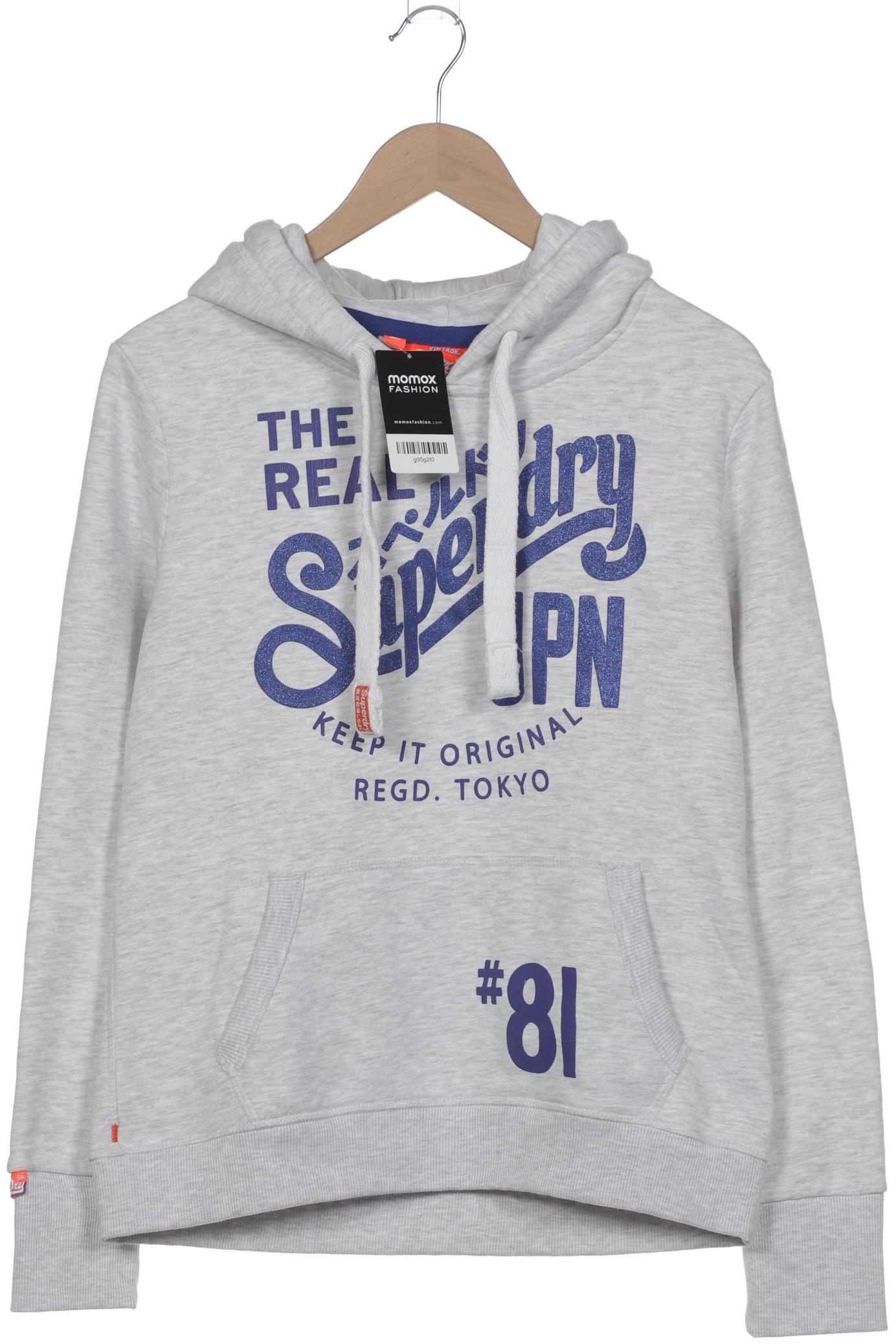 

Superdry Damen Kapuzenpullover, grau, Gr. 42