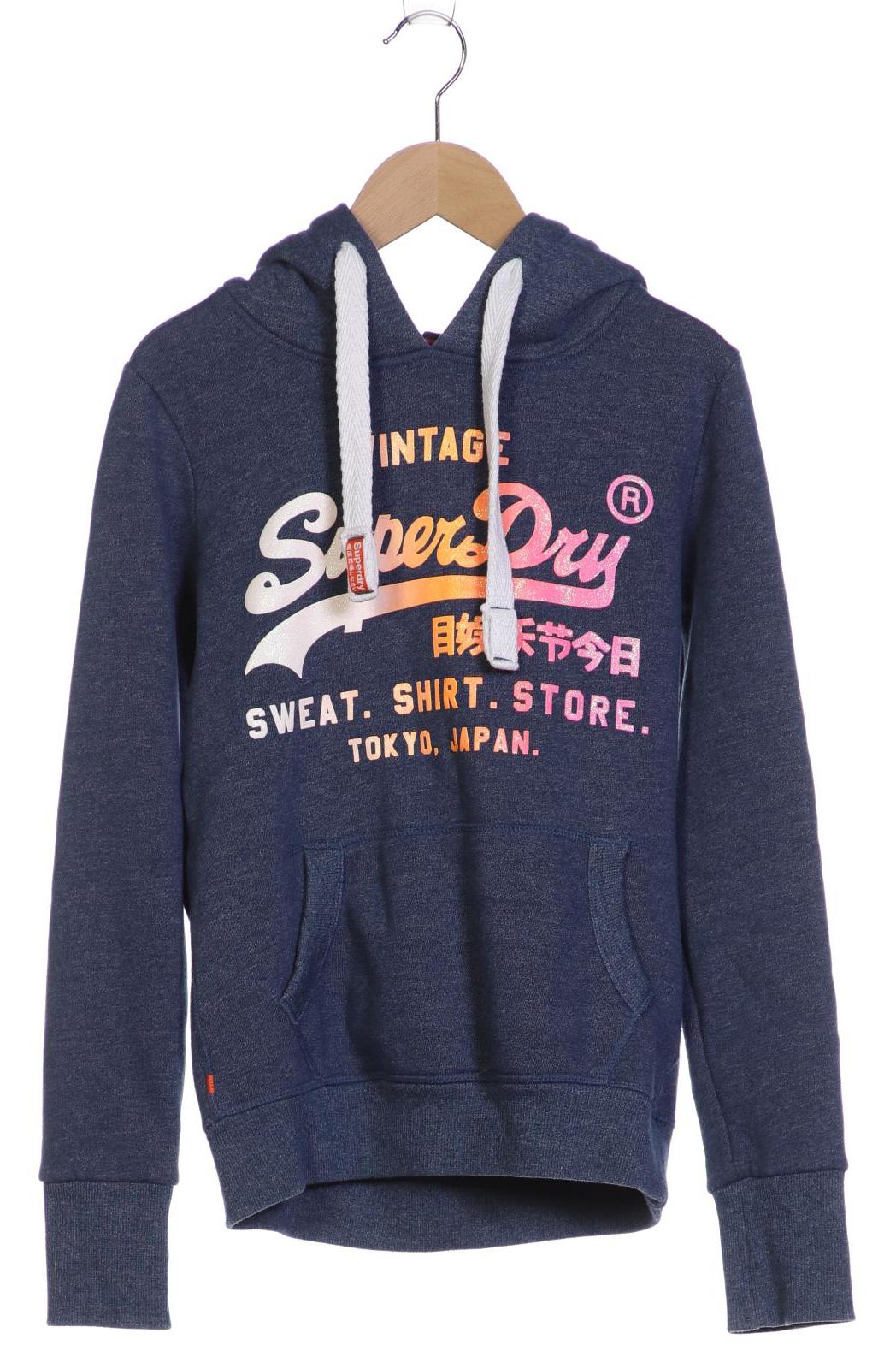 

Superdry Damen Kapuzenpullover, blau