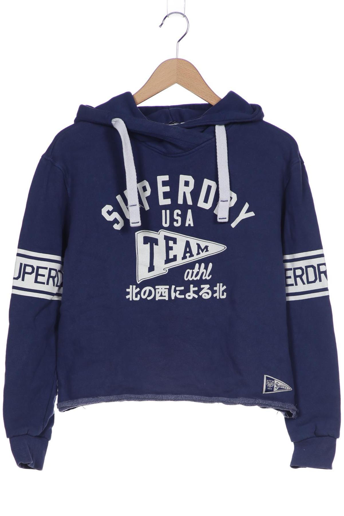 

Superdry Damen Kapuzenpullover, blau, Gr. 42