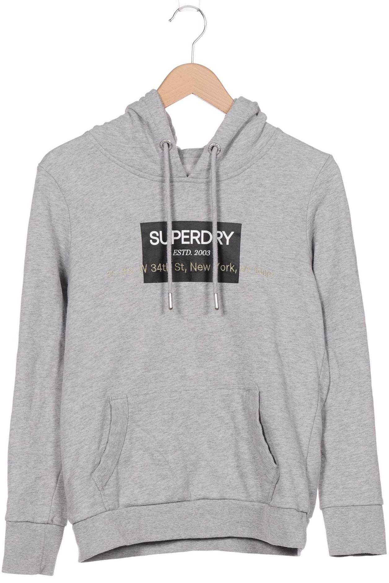 

Superdry Damen Kapuzenpullover, grau, Gr. 40