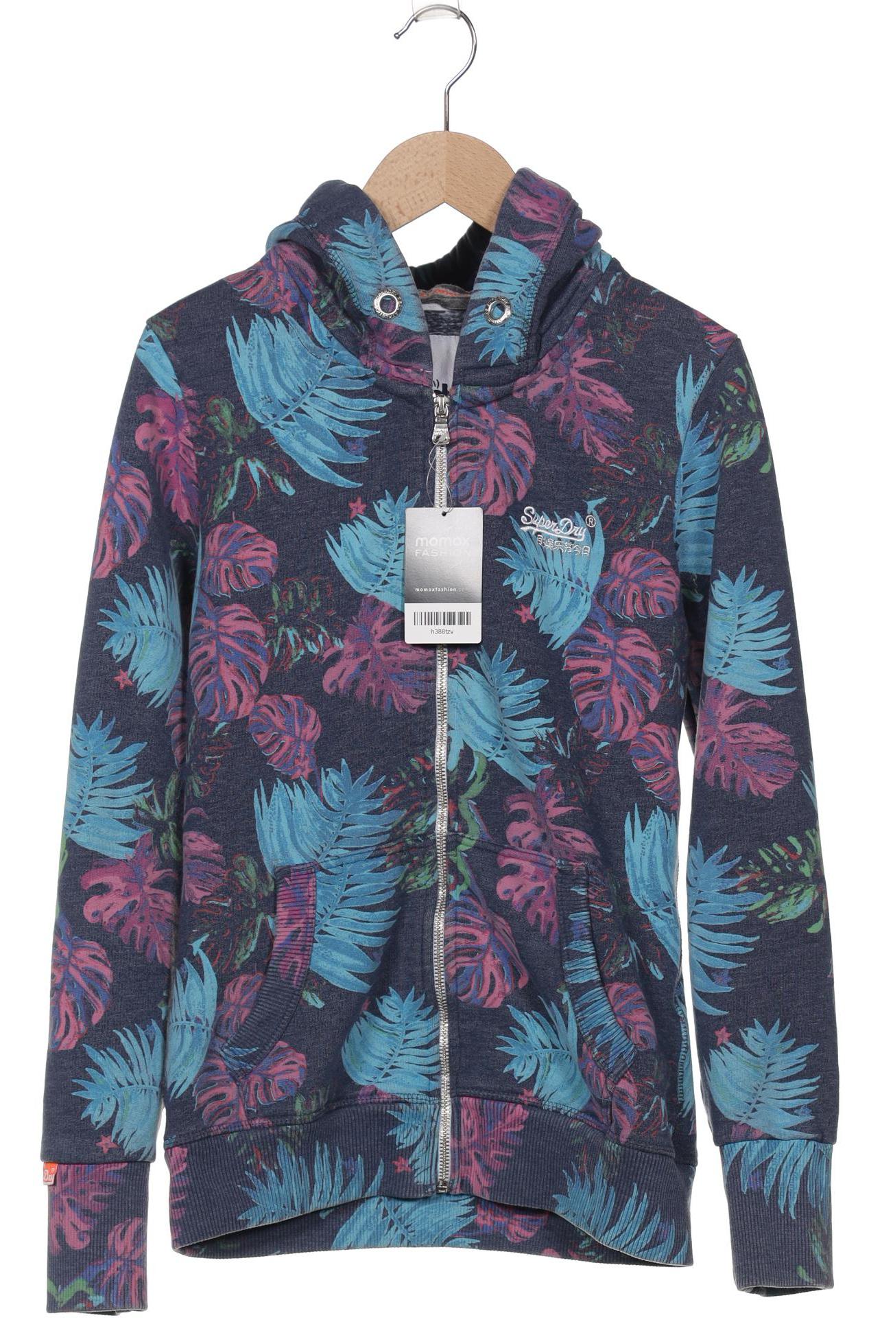 

Superdry Damen Kapuzenpullover, blau, Gr. 38