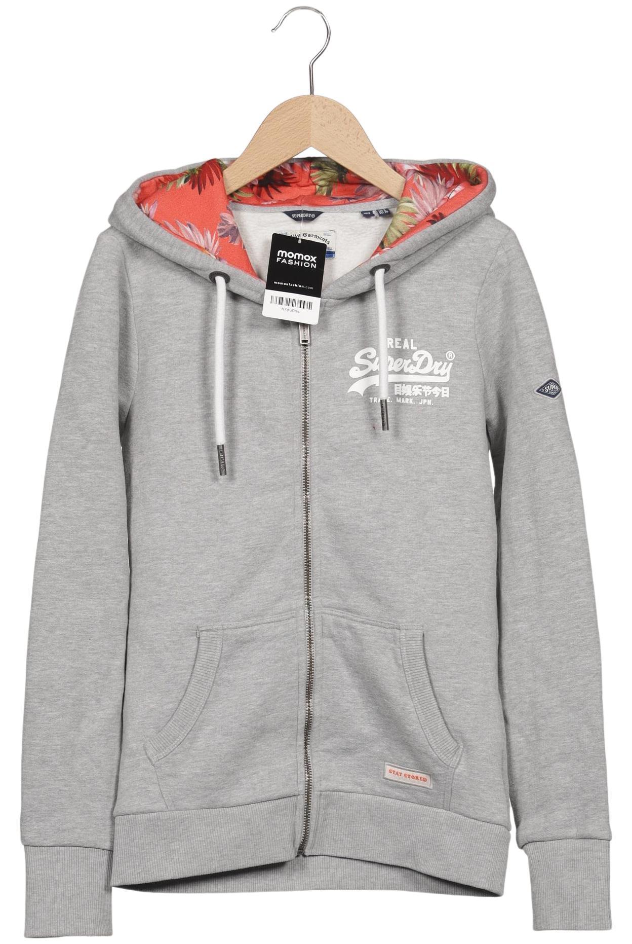 

Superdry Damen Kapuzenpullover, grau, Gr. 36