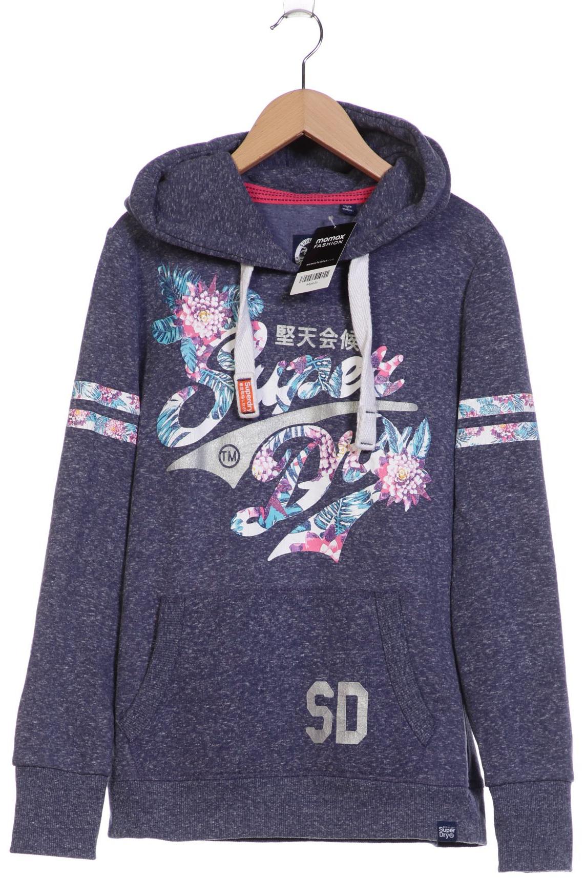 

Superdry Damen Kapuzenpullover, blau, Gr. 42