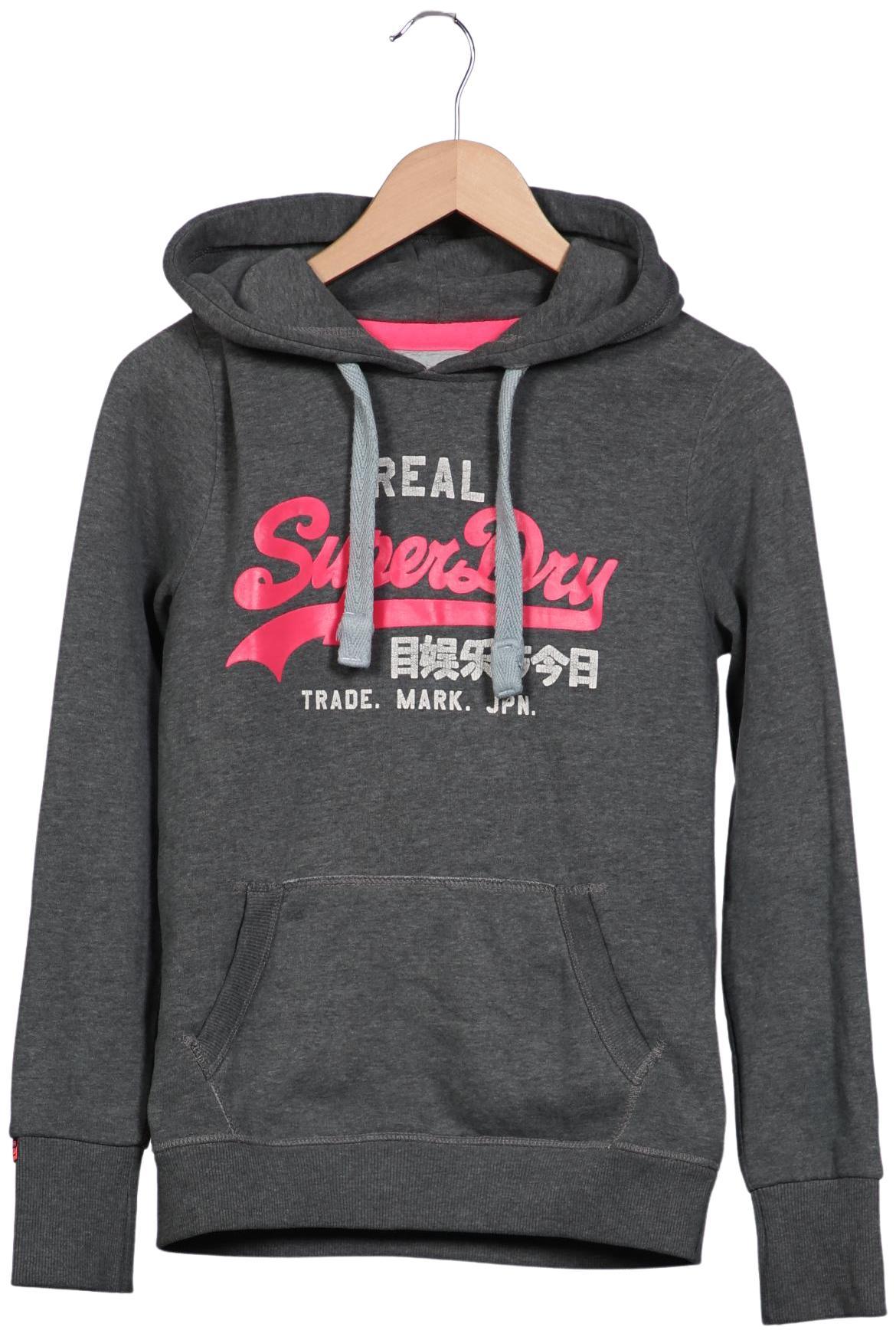 

Superdry Damen Kapuzenpullover, grau, Gr. 36