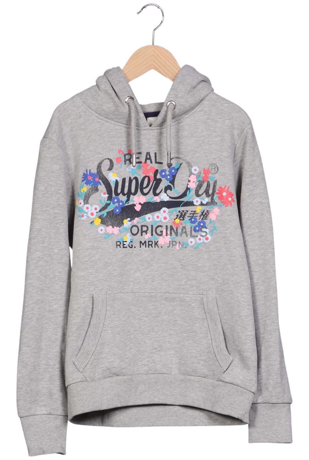 

Superdry Damen Kapuzenpullover, grau, Gr. 40