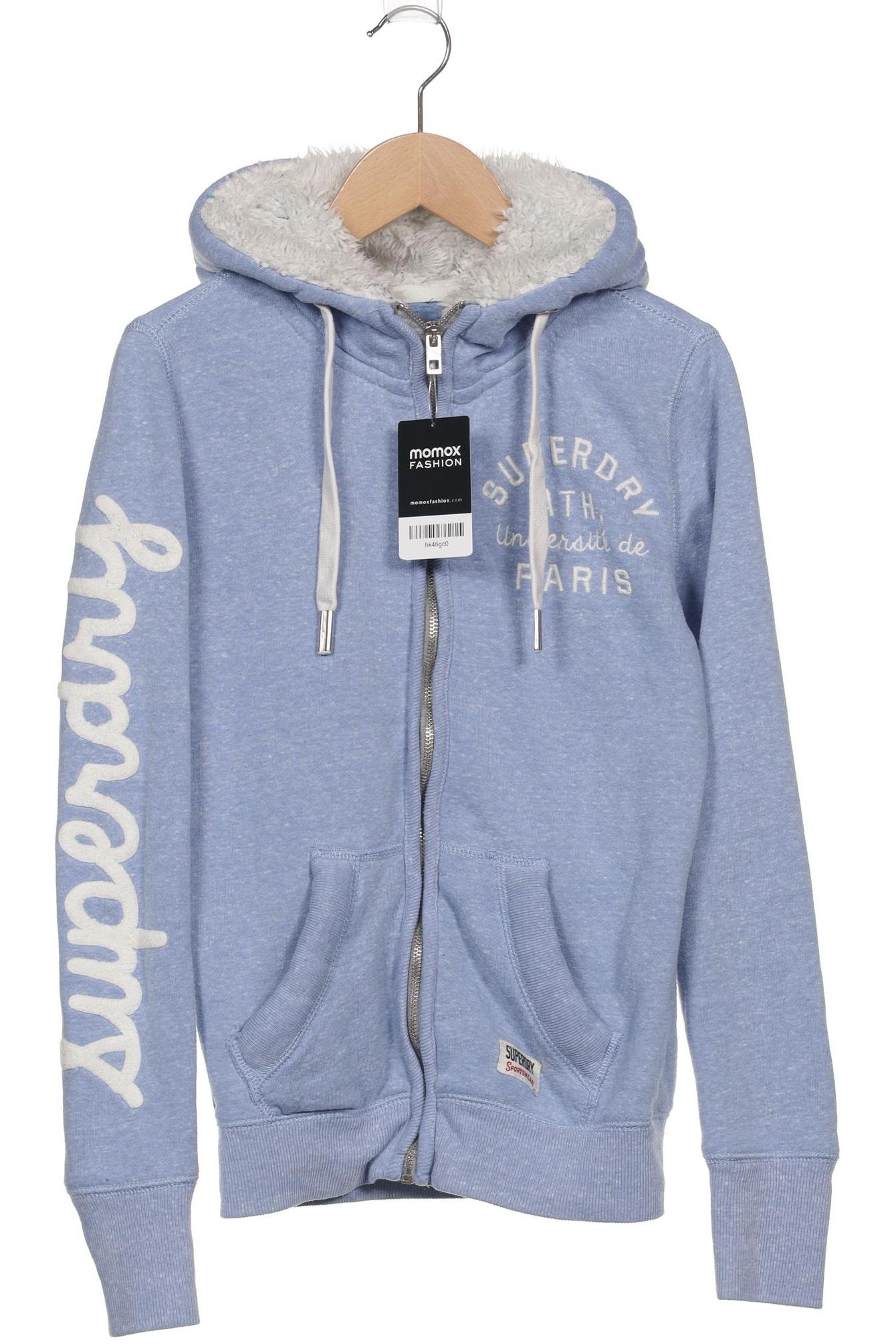 

Superdry Damen Kapuzenpullover, blau, Gr. 34