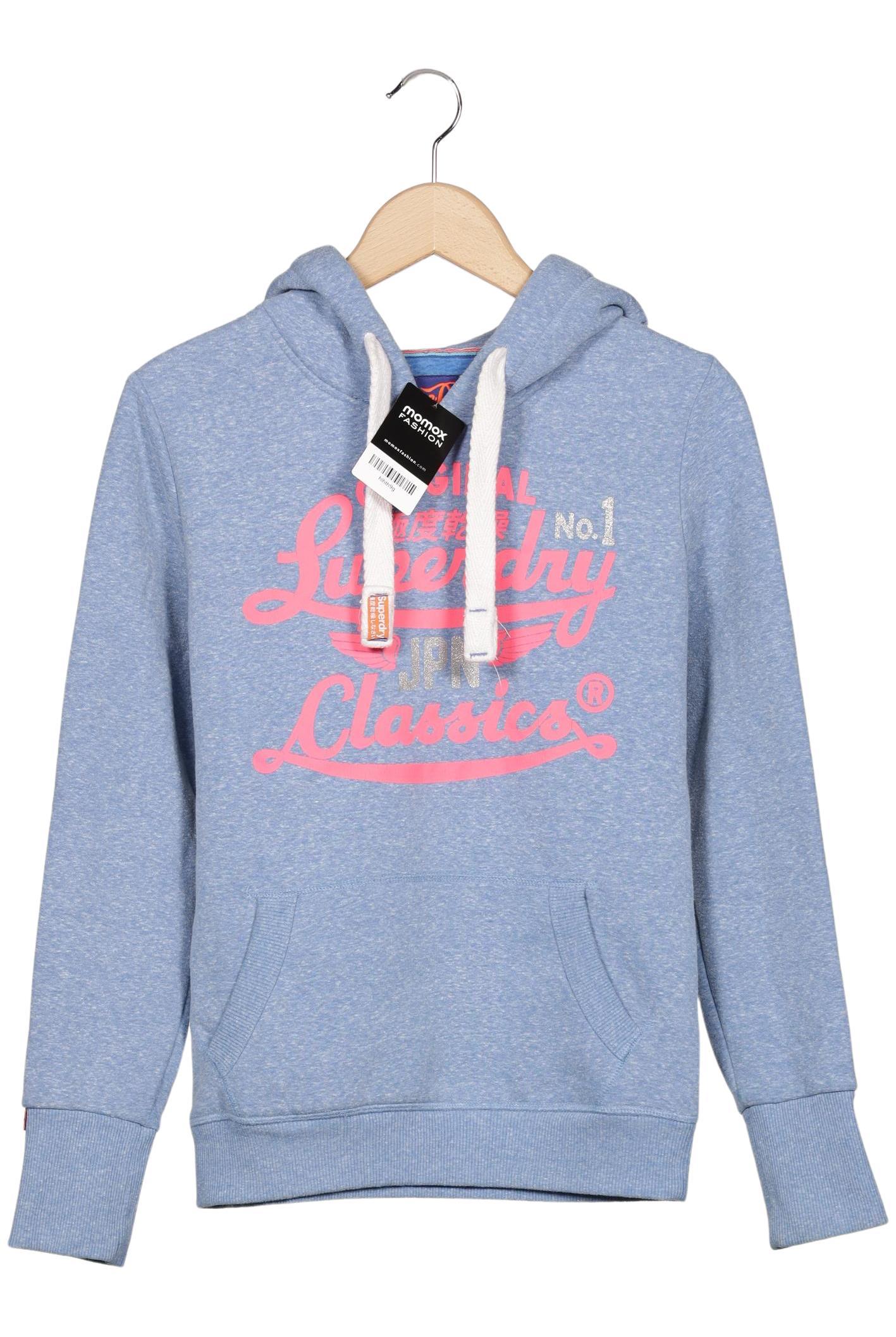 

Superdry Damen Kapuzenpullover, hellblau, Gr. 36