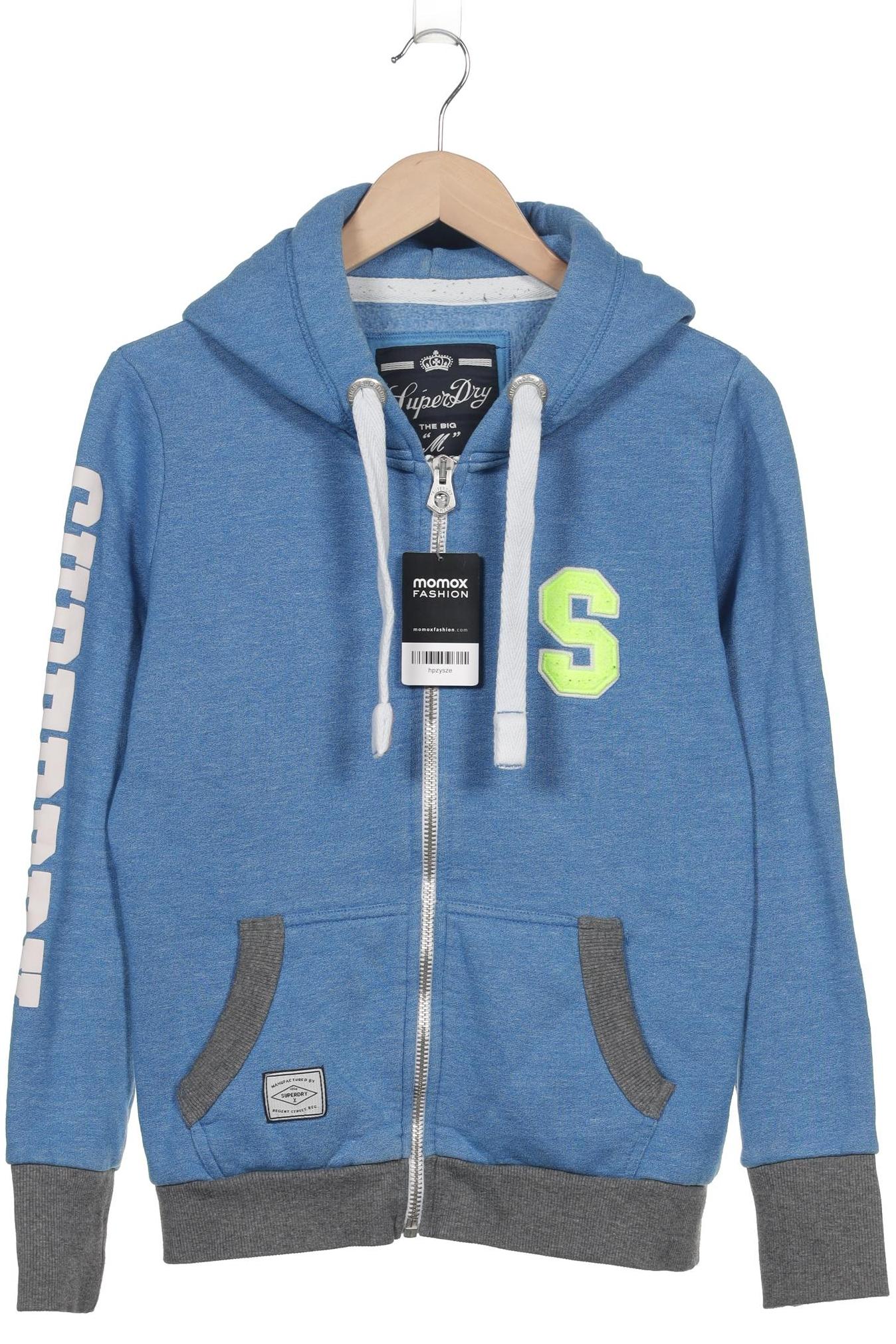 

Superdry Damen Kapuzenpullover, blau, Gr. 38