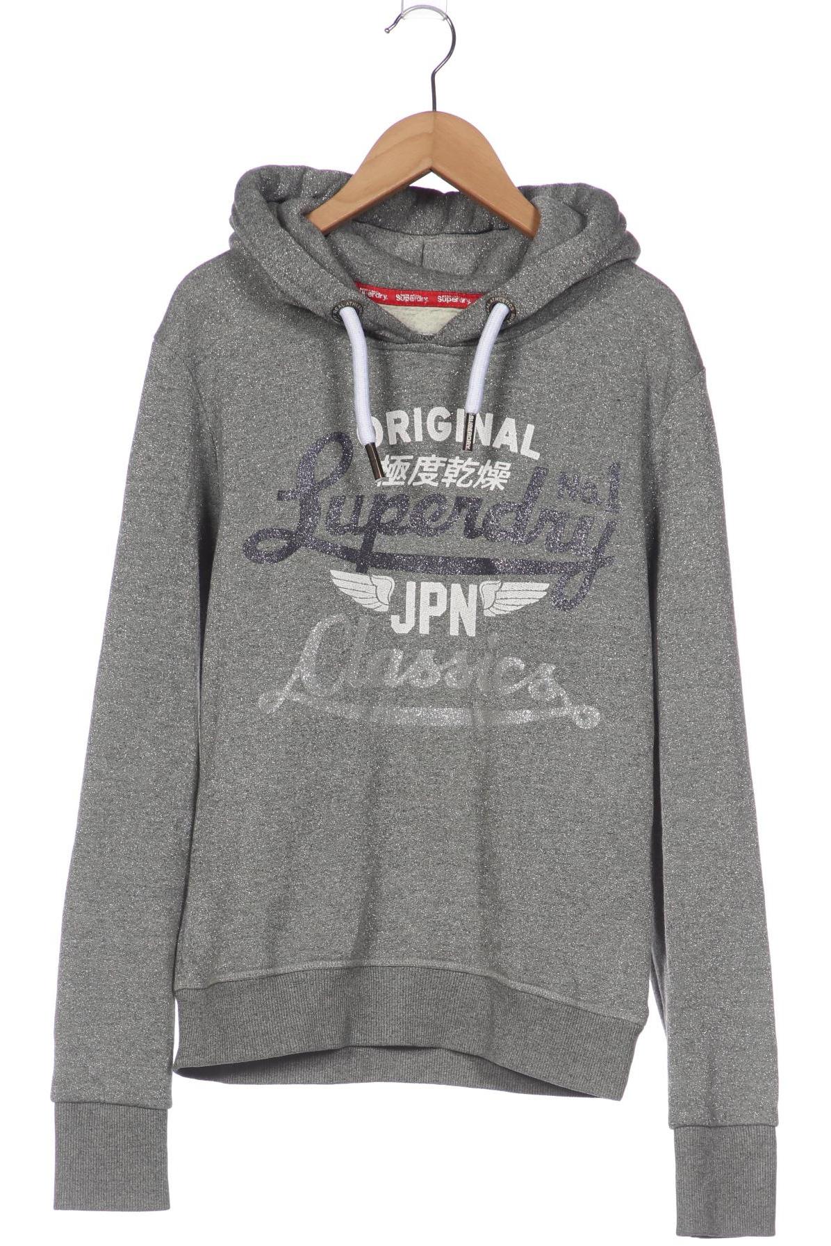 

Superdry Damen Kapuzenpullover, grau, Gr. 38