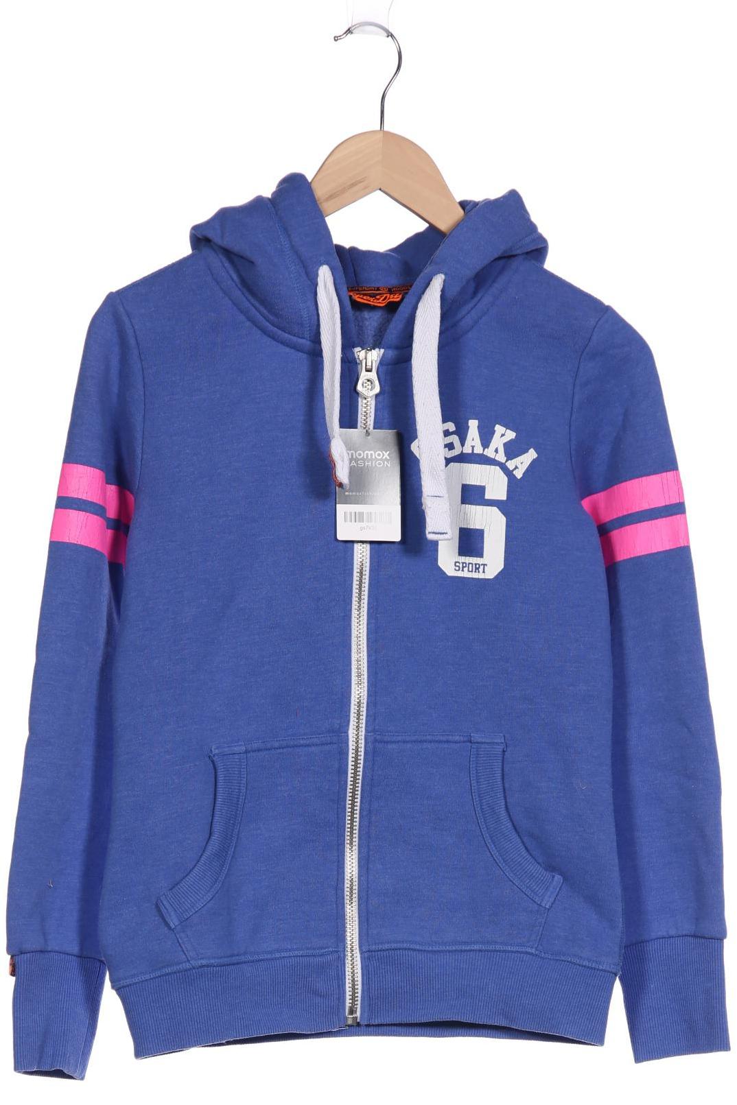 

Superdry Damen Kapuzenpullover, blau, Gr. 38