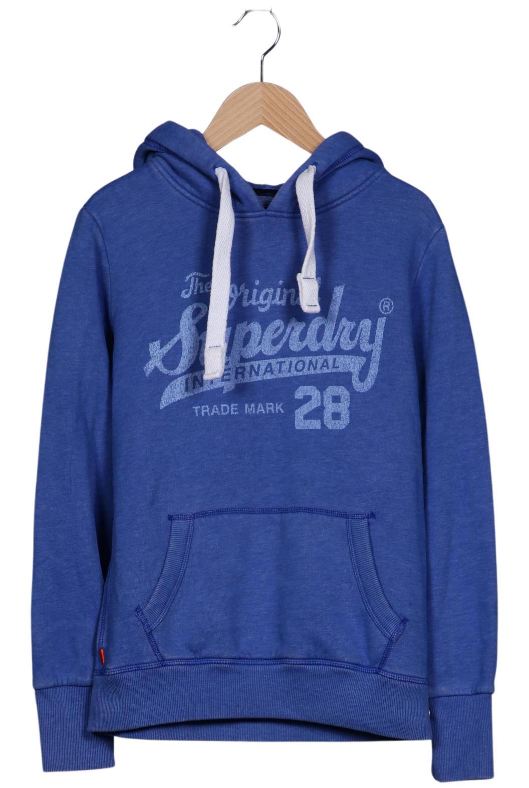 

Superdry Damen Kapuzenpullover, blau, Gr. 36