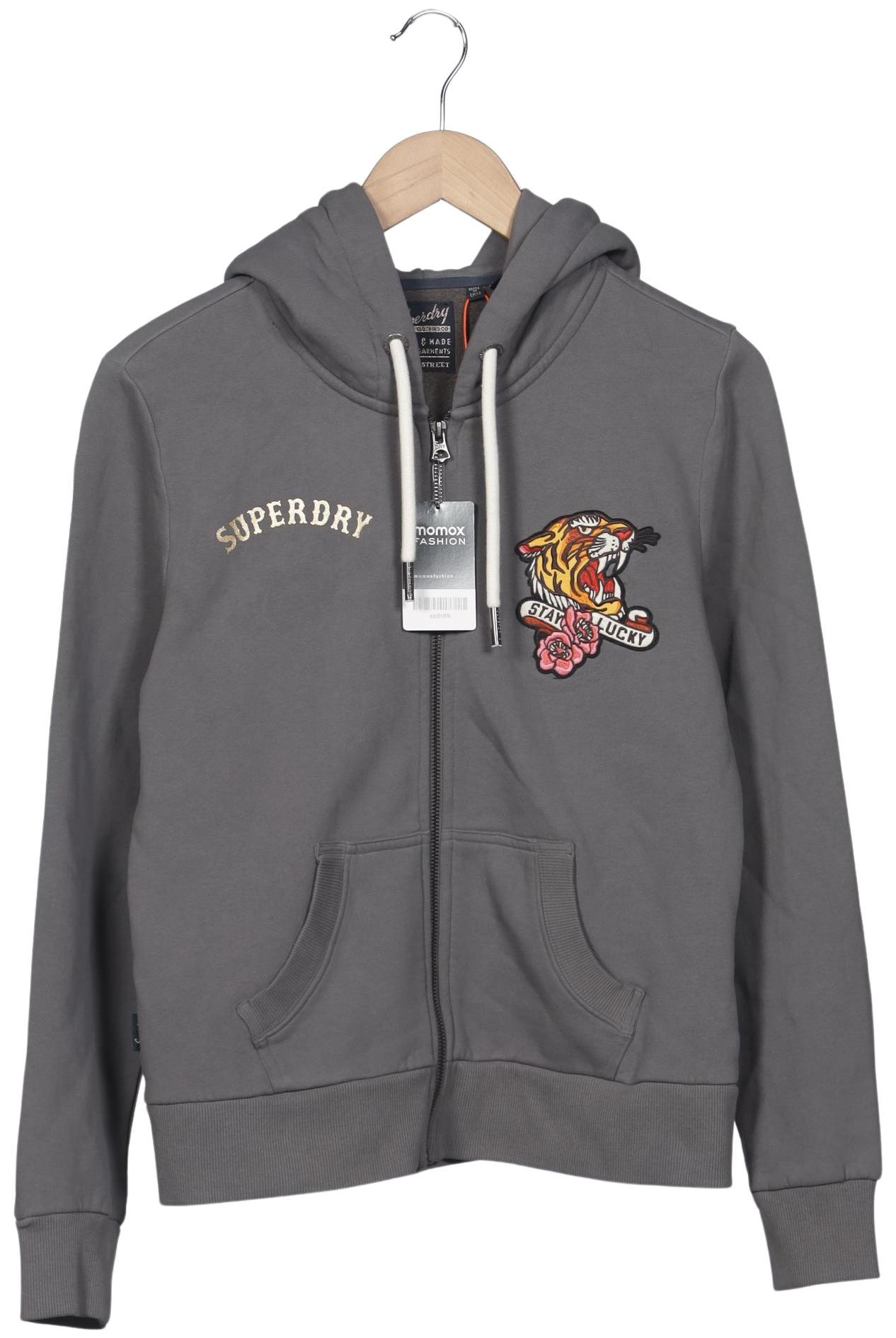 

Superdry Damen Kapuzenpullover, grau, Gr. 40