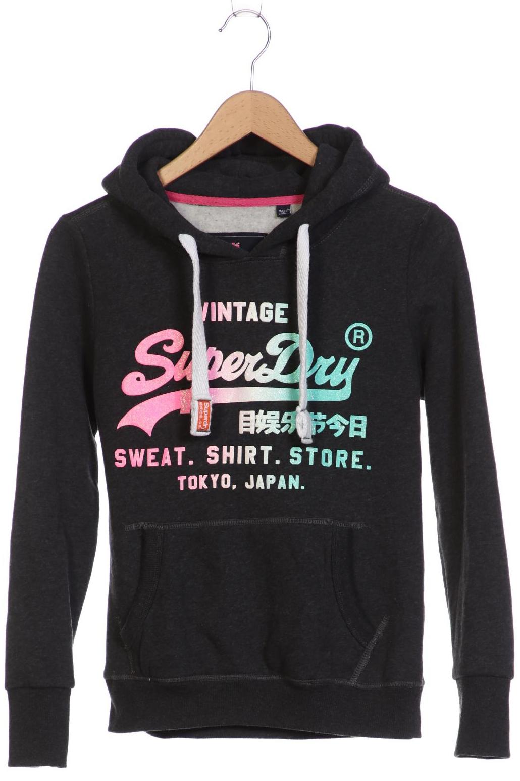 

Superdry Damen Kapuzenpullover, grau