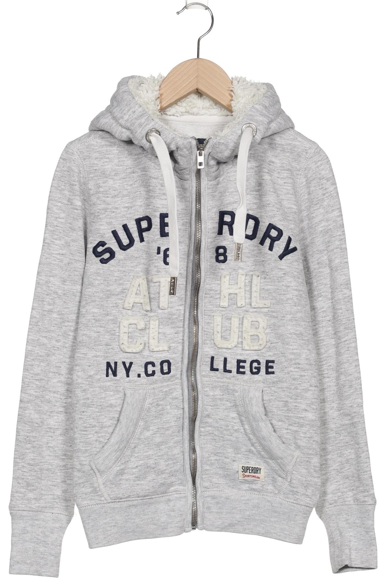 

Superdry Damen Kapuzenpullover, grau, Gr. 34