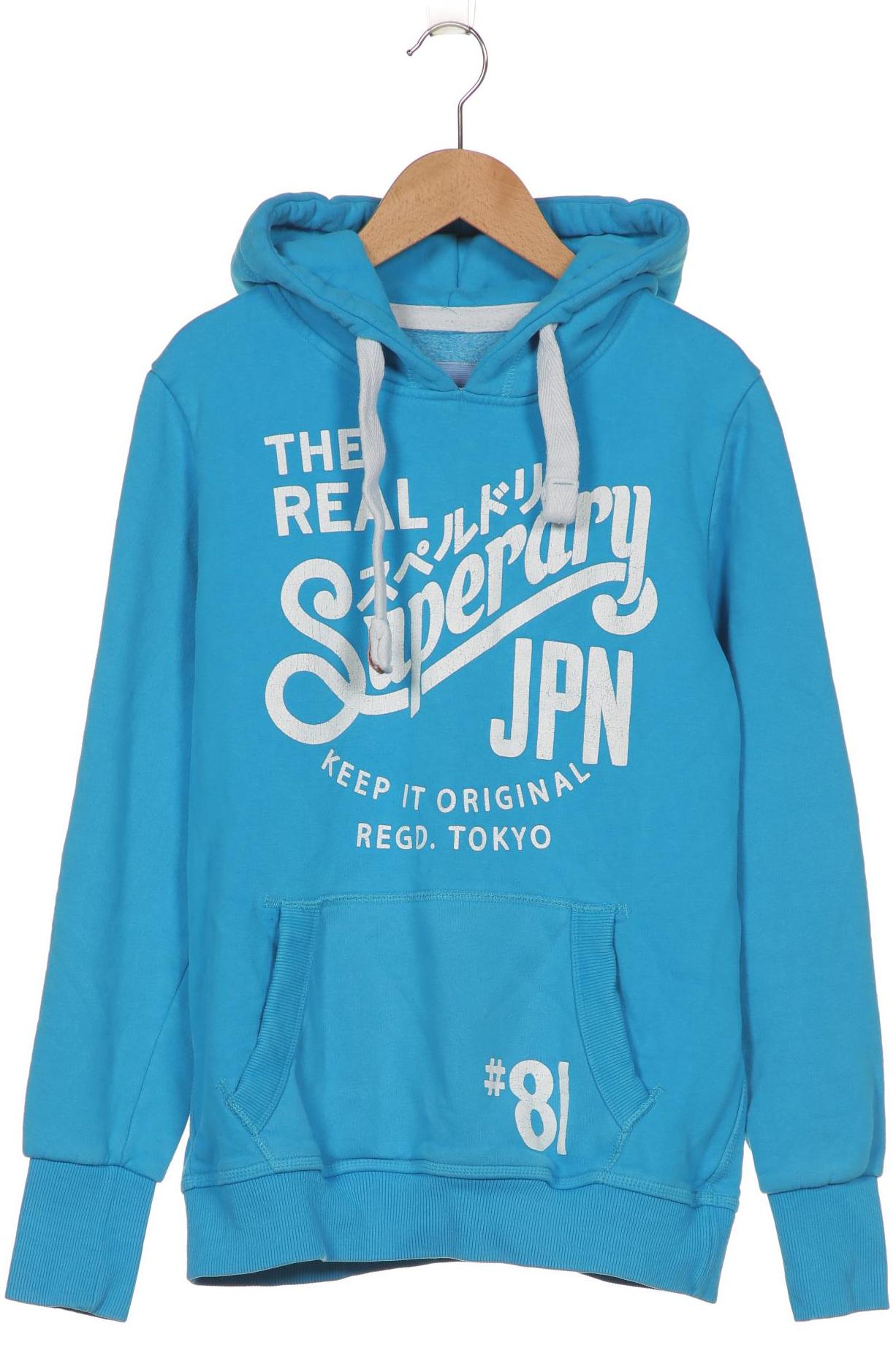 

Superdry Damen Kapuzenpullover, blau, Gr. 42