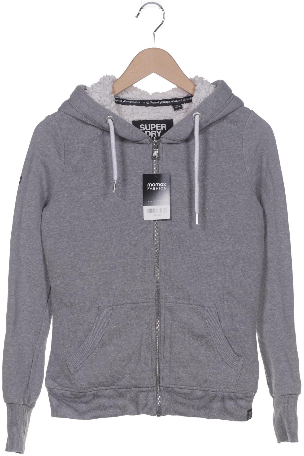 

Superdry Damen Kapuzenpullover, grau, Gr. 34