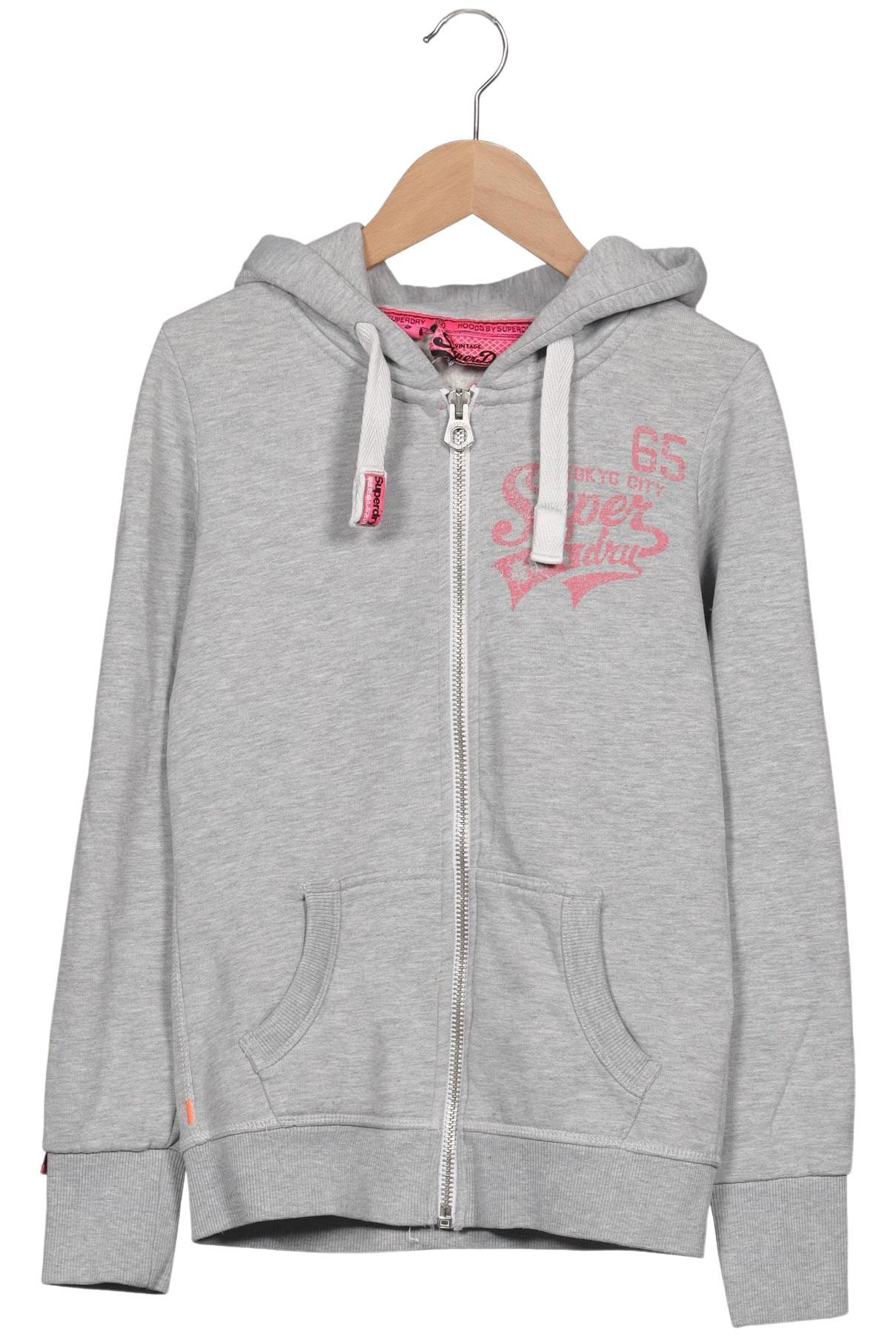 

Superdry Damen Kapuzenpullover, grau, Gr. 34