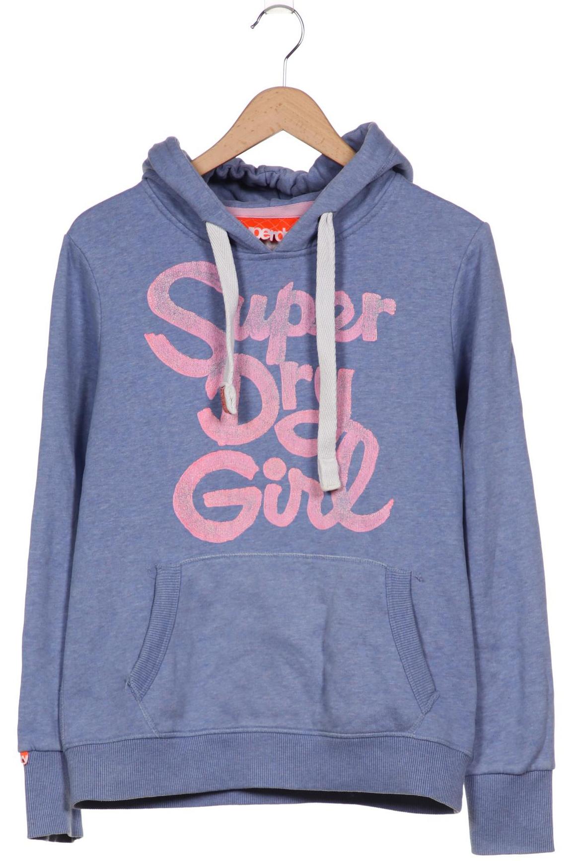 

Superdry Damen Kapuzenpullover, blau, Gr. 42