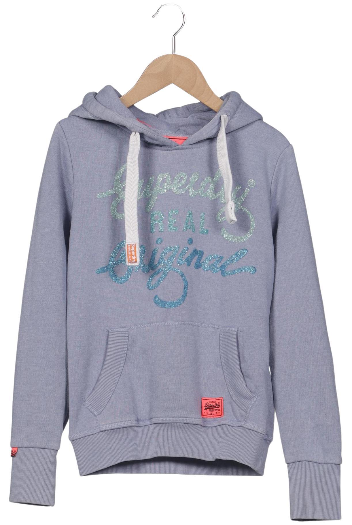 

Superdry Damen Kapuzenpullover, hellblau, Gr. 34