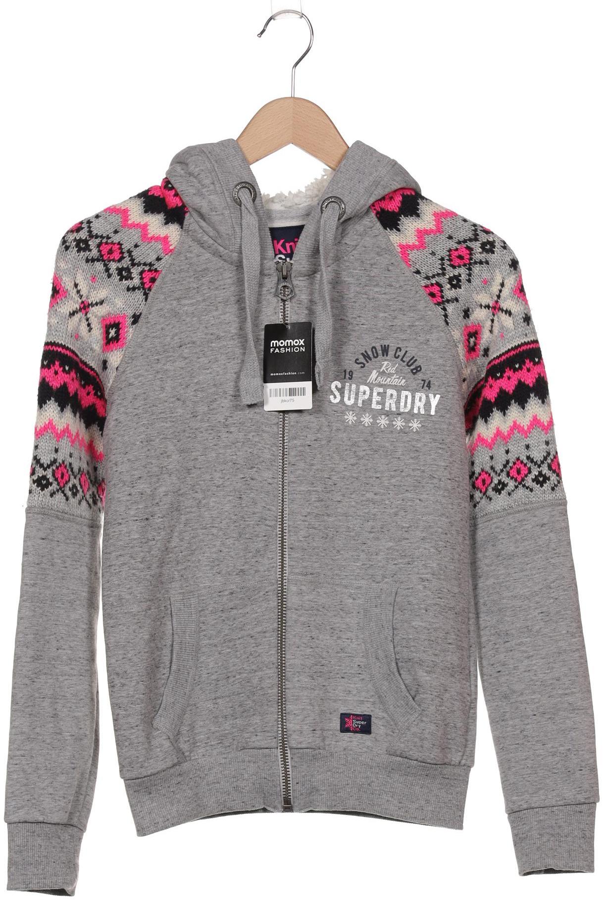 

Superdry Damen Kapuzenpullover, grau, Gr. 36