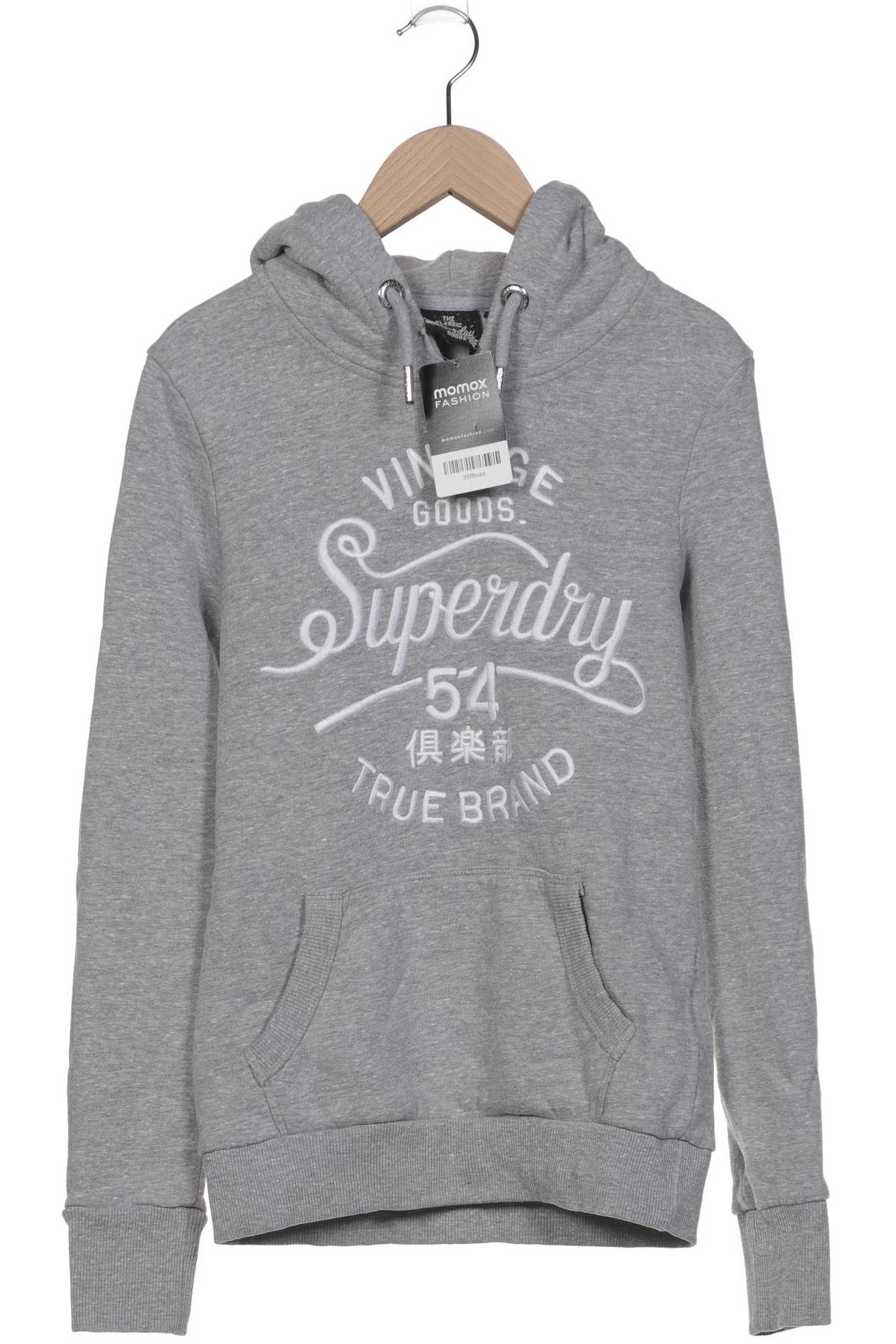 

Superdry Damen Kapuzenpullover, grau, Gr. 36