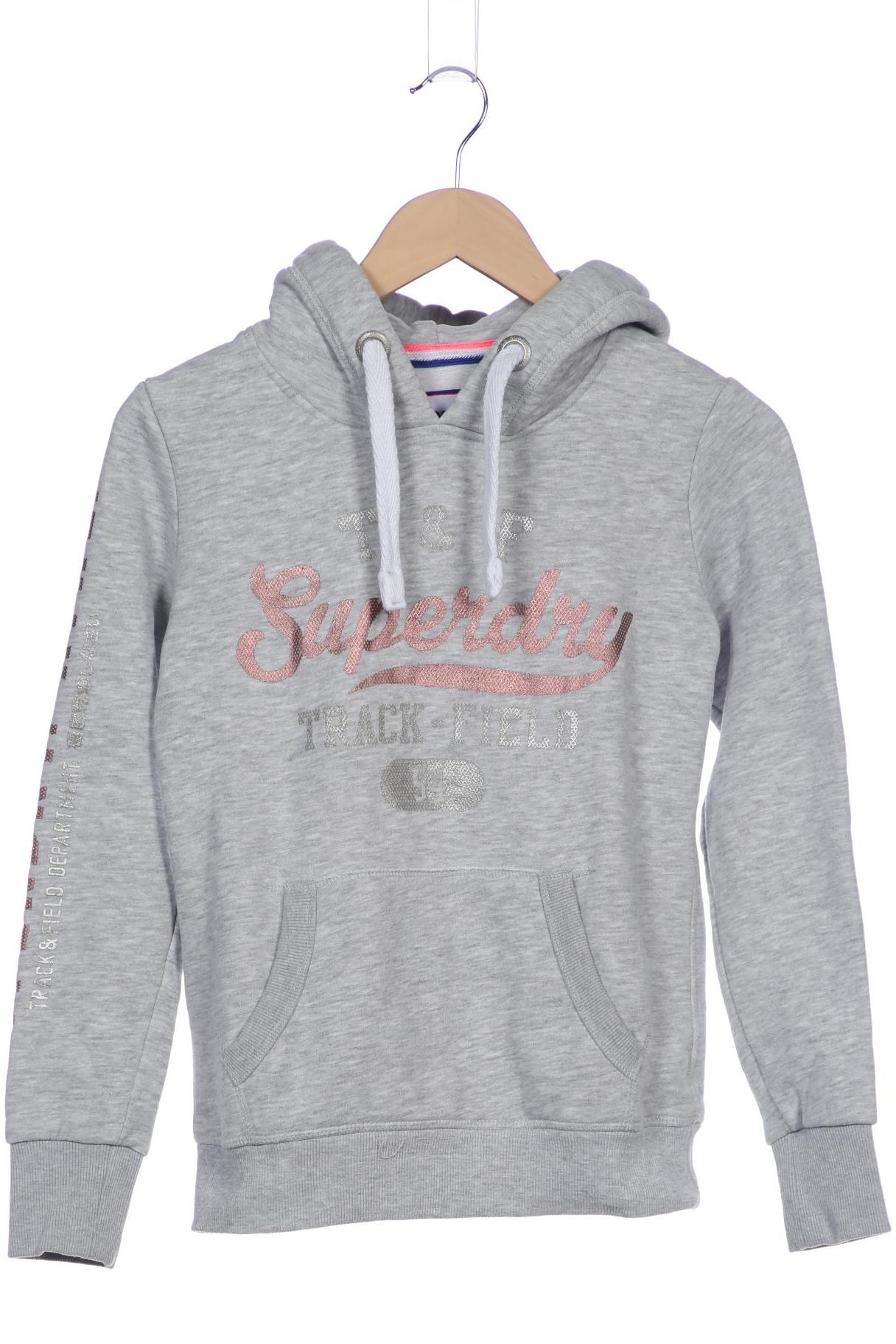 

Superdry Damen Kapuzenpullover, grau, Gr. 36