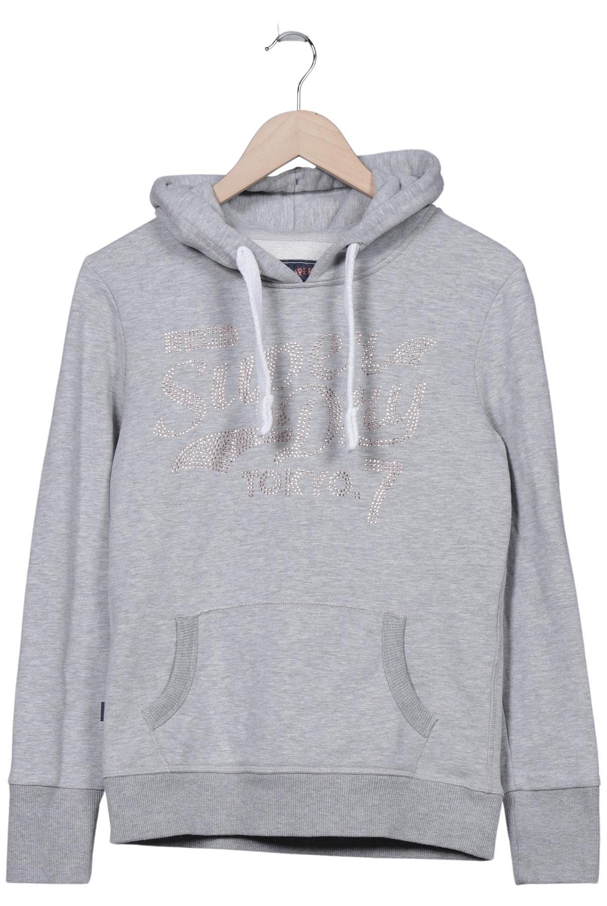 

Superdry Damen Kapuzenpullover, grau, Gr. 38