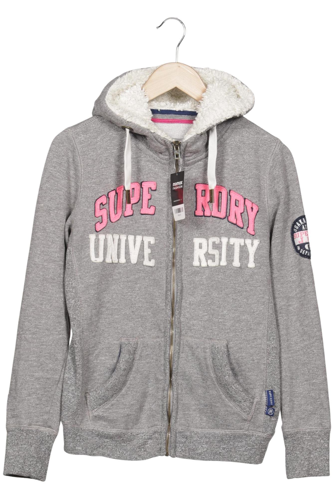 

Superdry Damen Kapuzenpullover, grau, Gr. 38