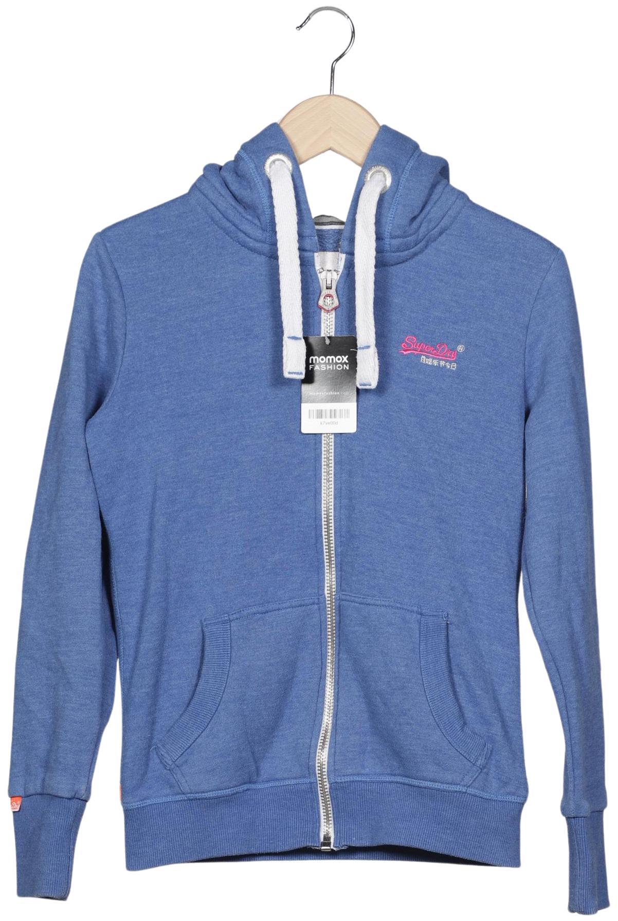 

Superdry Damen Kapuzenpullover, blau, Gr. 38