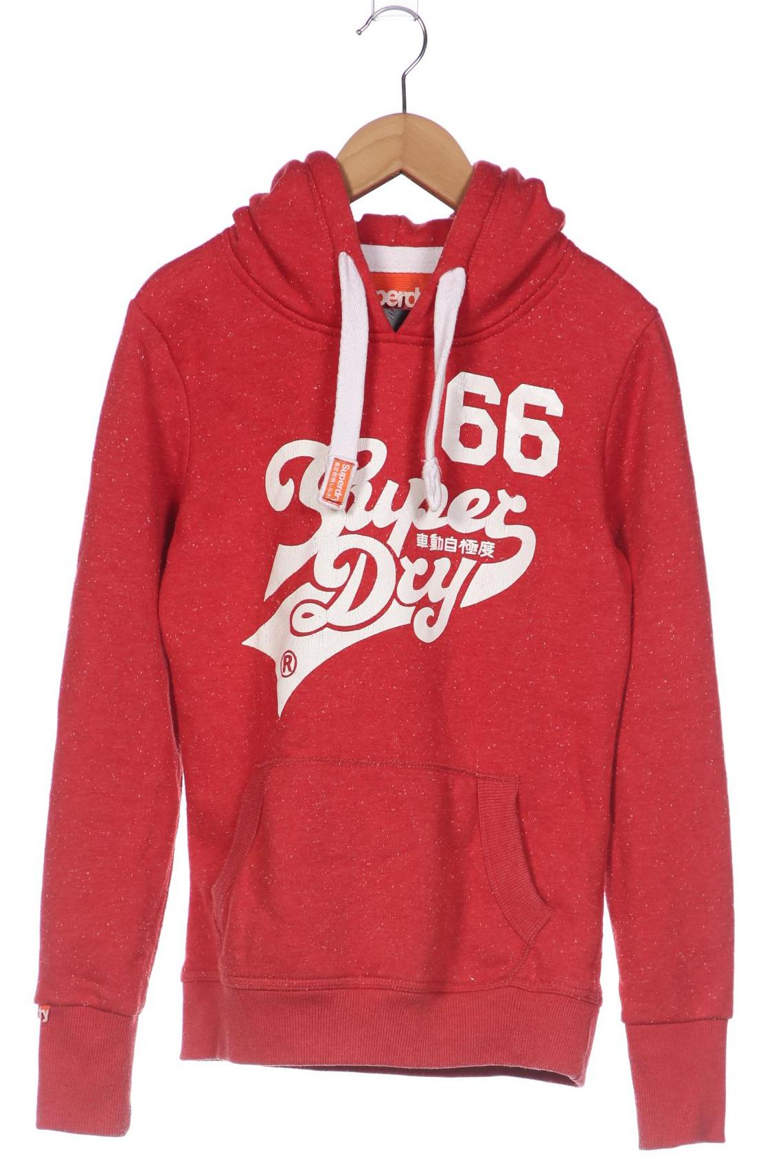 

Superdry Damen Kapuzenpullover, rot, Gr. 34