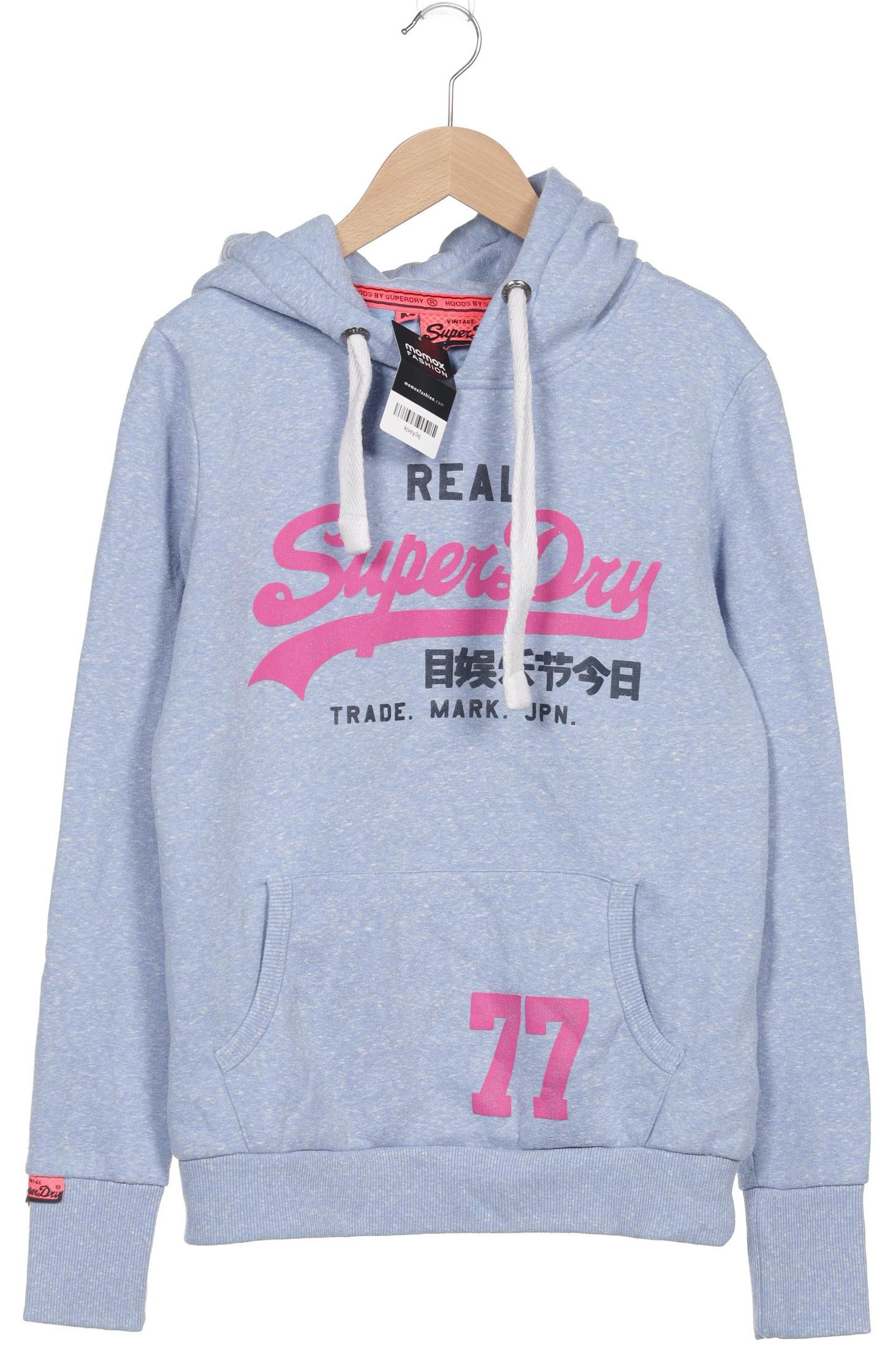 

Superdry Damen Kapuzenpullover, blau, Gr. 38