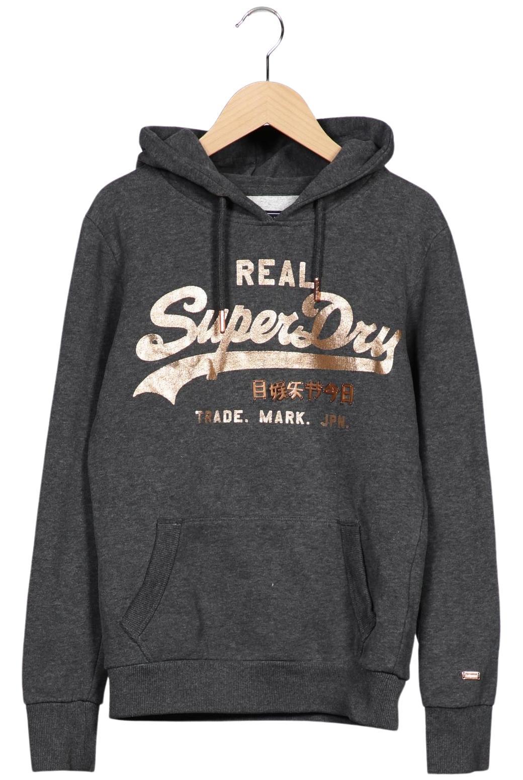 

Superdry Damen Kapuzenpullover, grau, Gr. 36