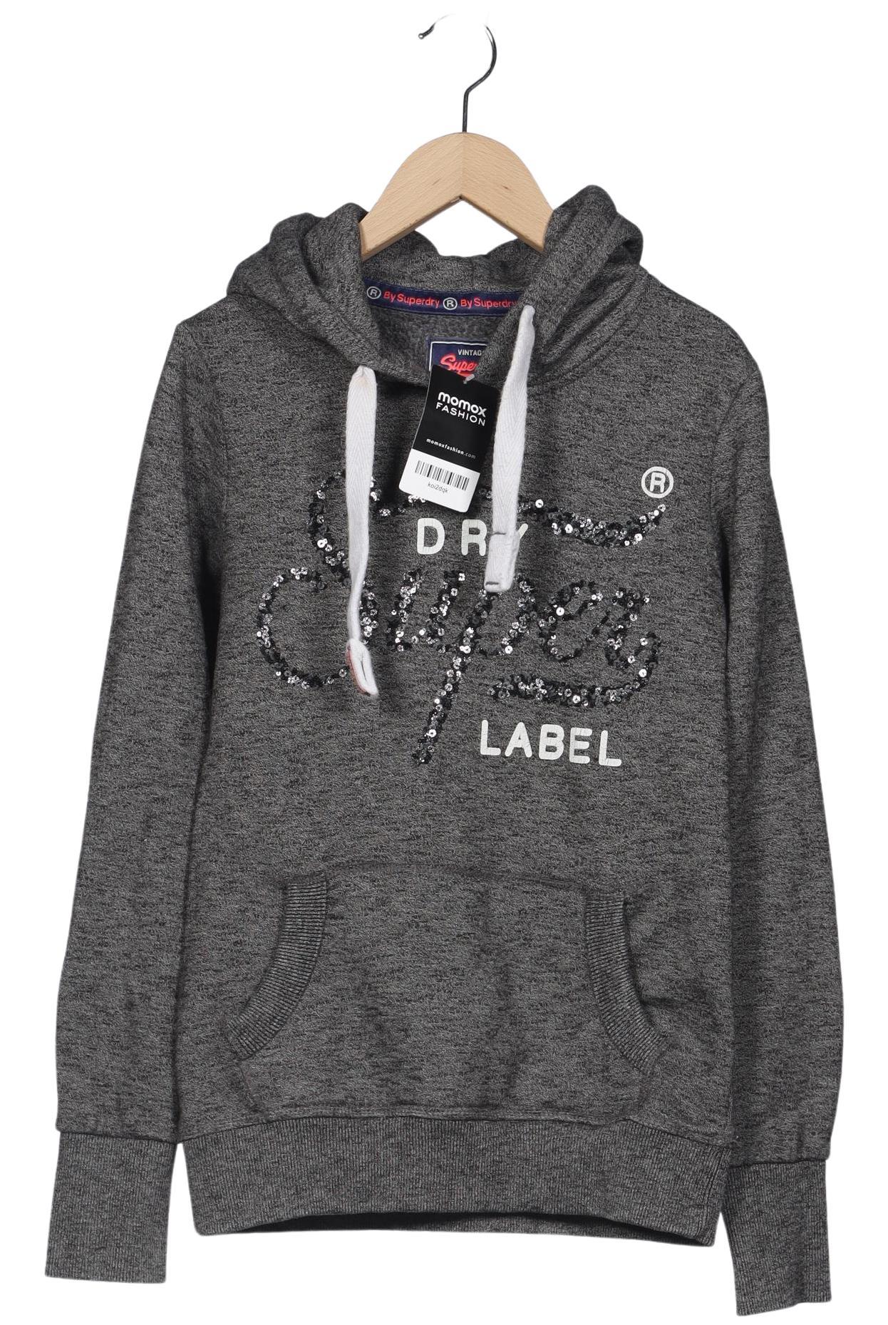 

Superdry Damen Kapuzenpullover, grau, Gr. 34