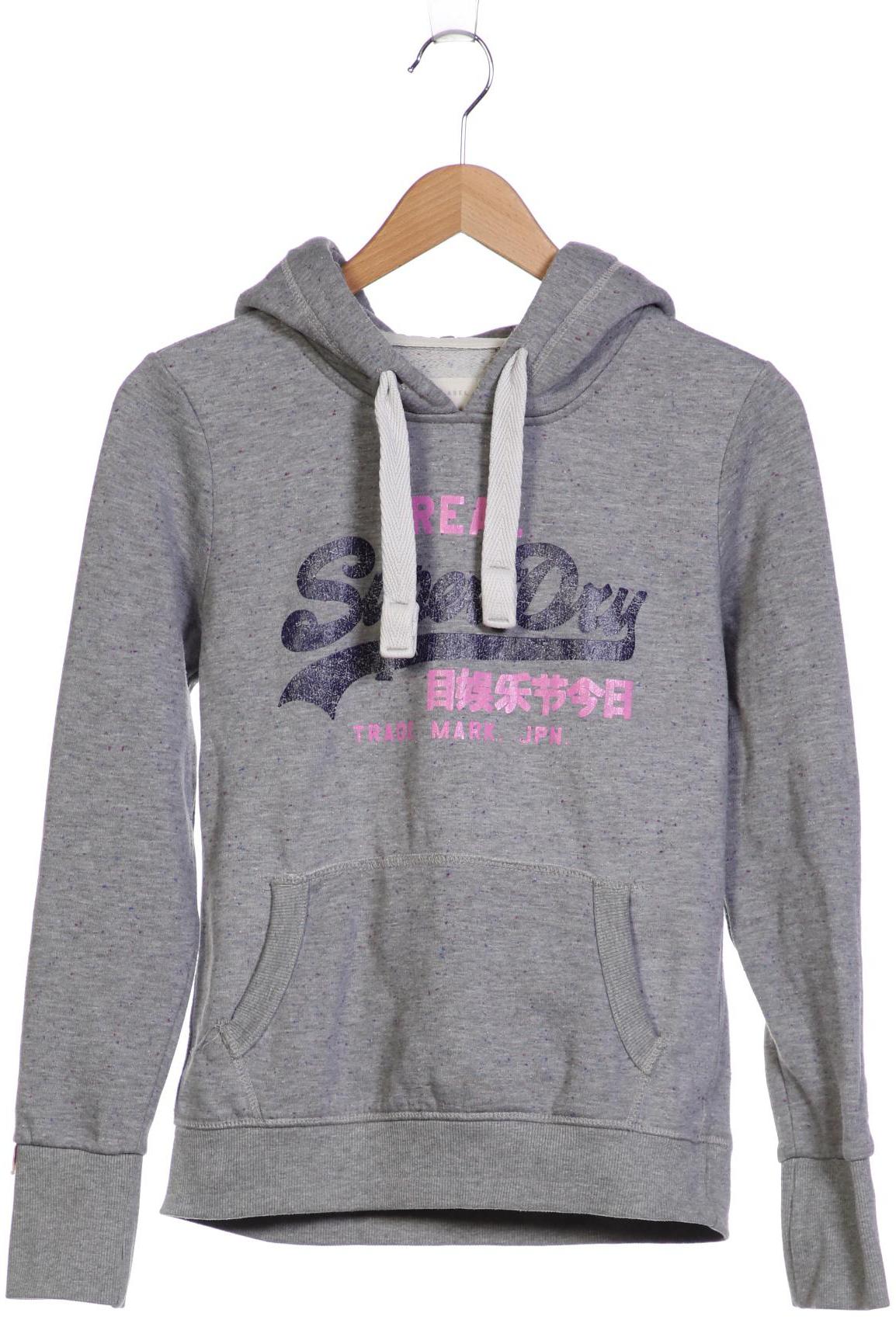 

Superdry Damen Kapuzenpullover, grau, Gr. 38