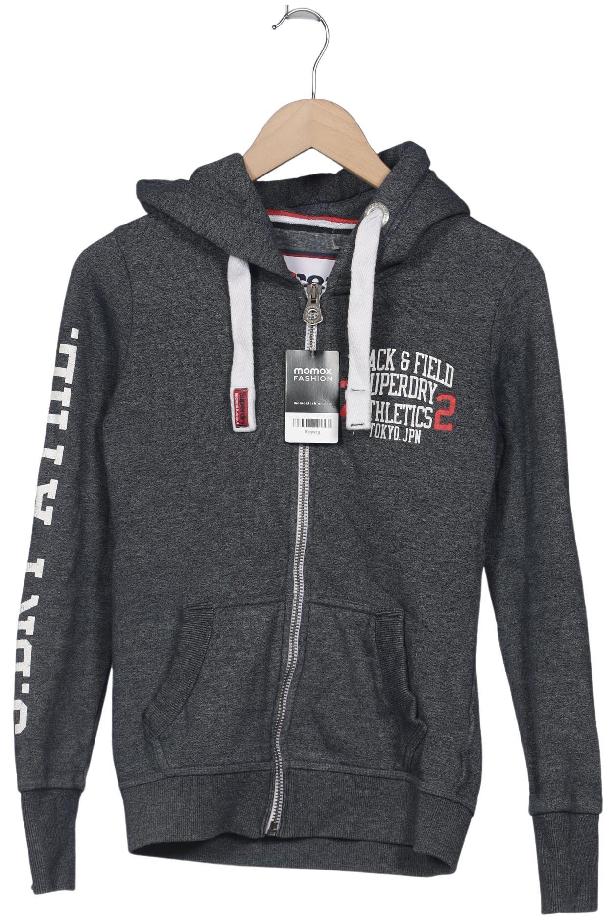 

Superdry Damen Kapuzenpullover, grau, Gr. 34