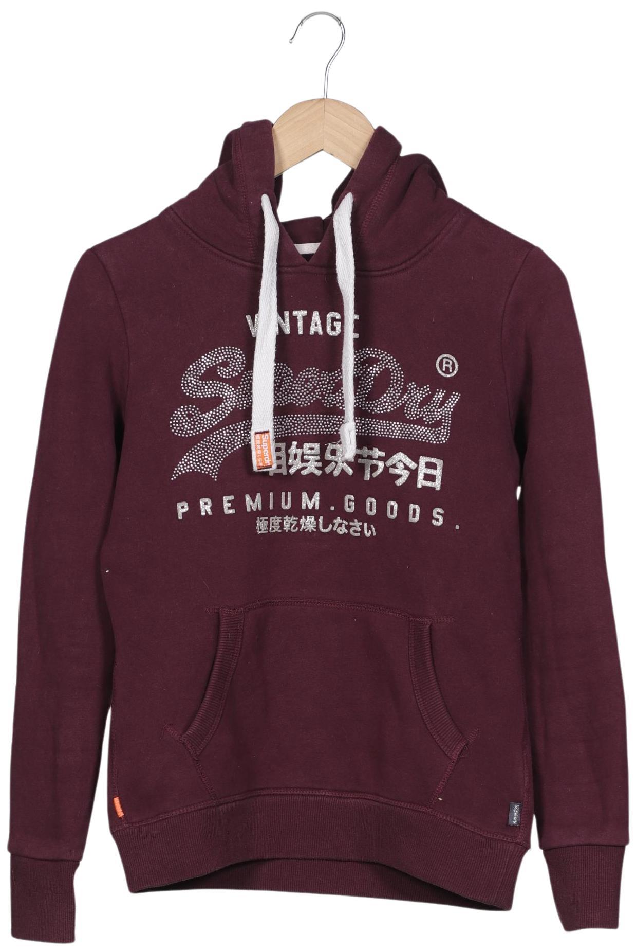 

Superdry Damen Kapuzenpullover, bordeaux, Gr. 38