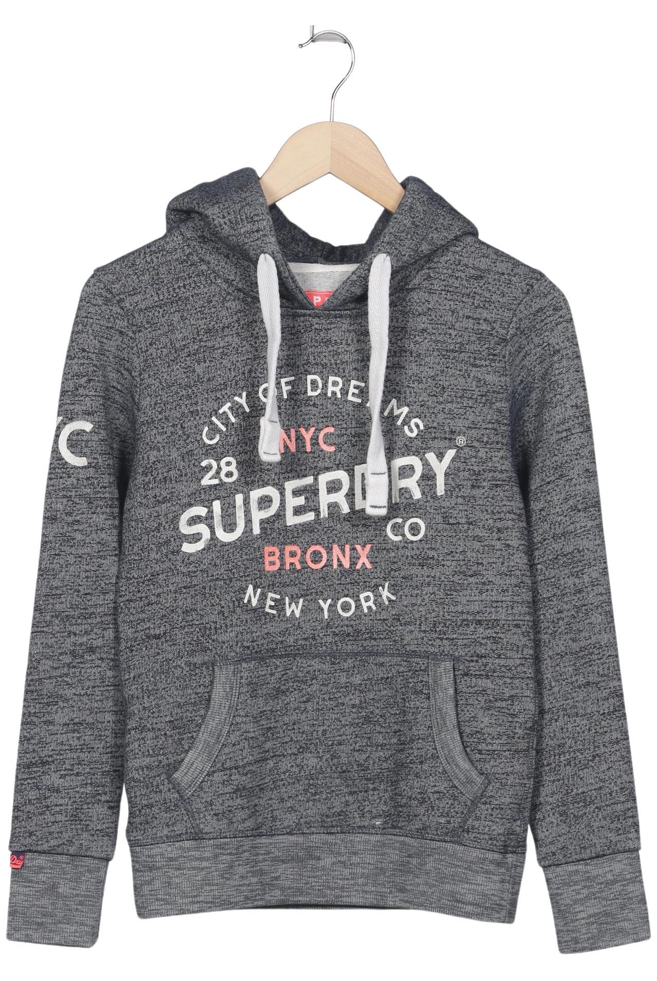 

Superdry Damen Kapuzenpullover, grau, Gr. 36
