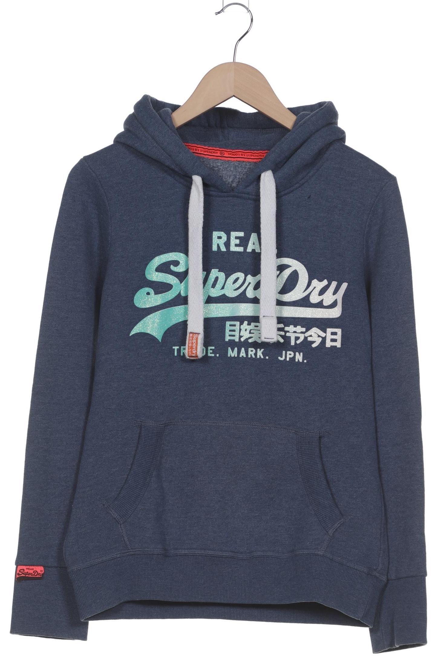 

Superdry Damen Kapuzenpullover, blau, Gr. 38